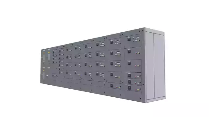 Switchboard 11 Low-poly 3D model