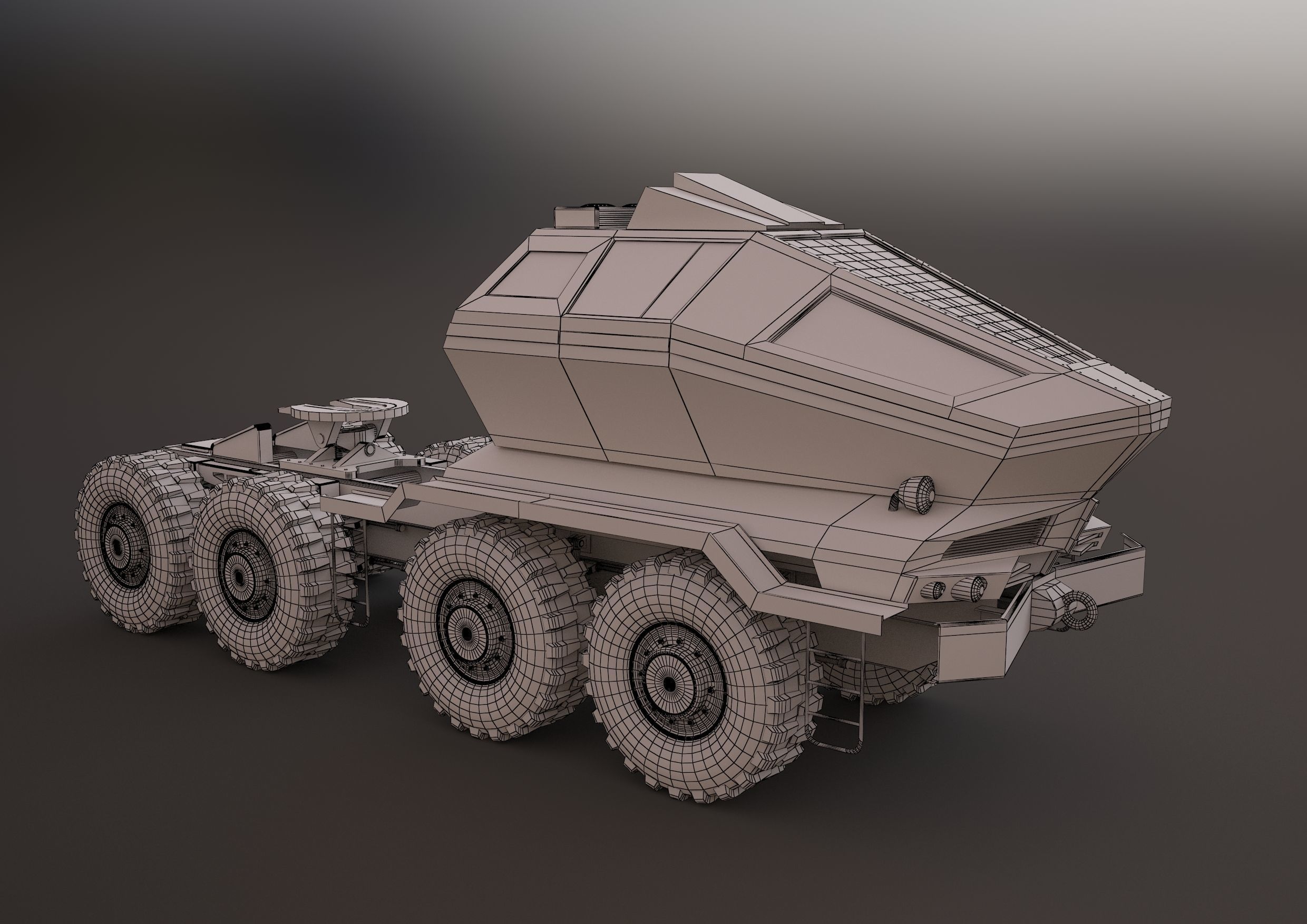 MAZ3 CONCEPT all-terrain vehicle tractor unit 3D model_10