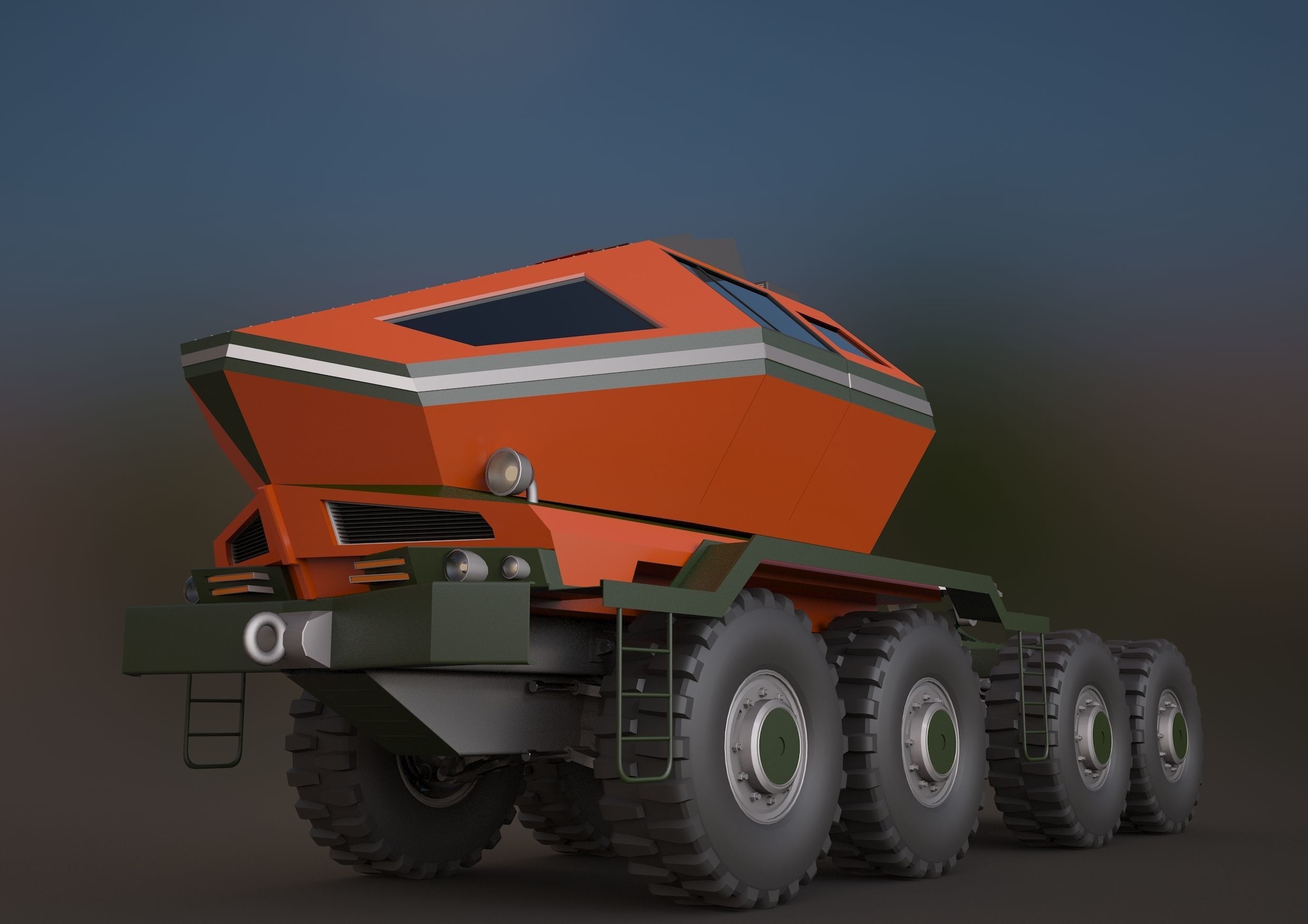 MAZ3 CONCEPT all-terrain vehicle tractor unit 3D model_3