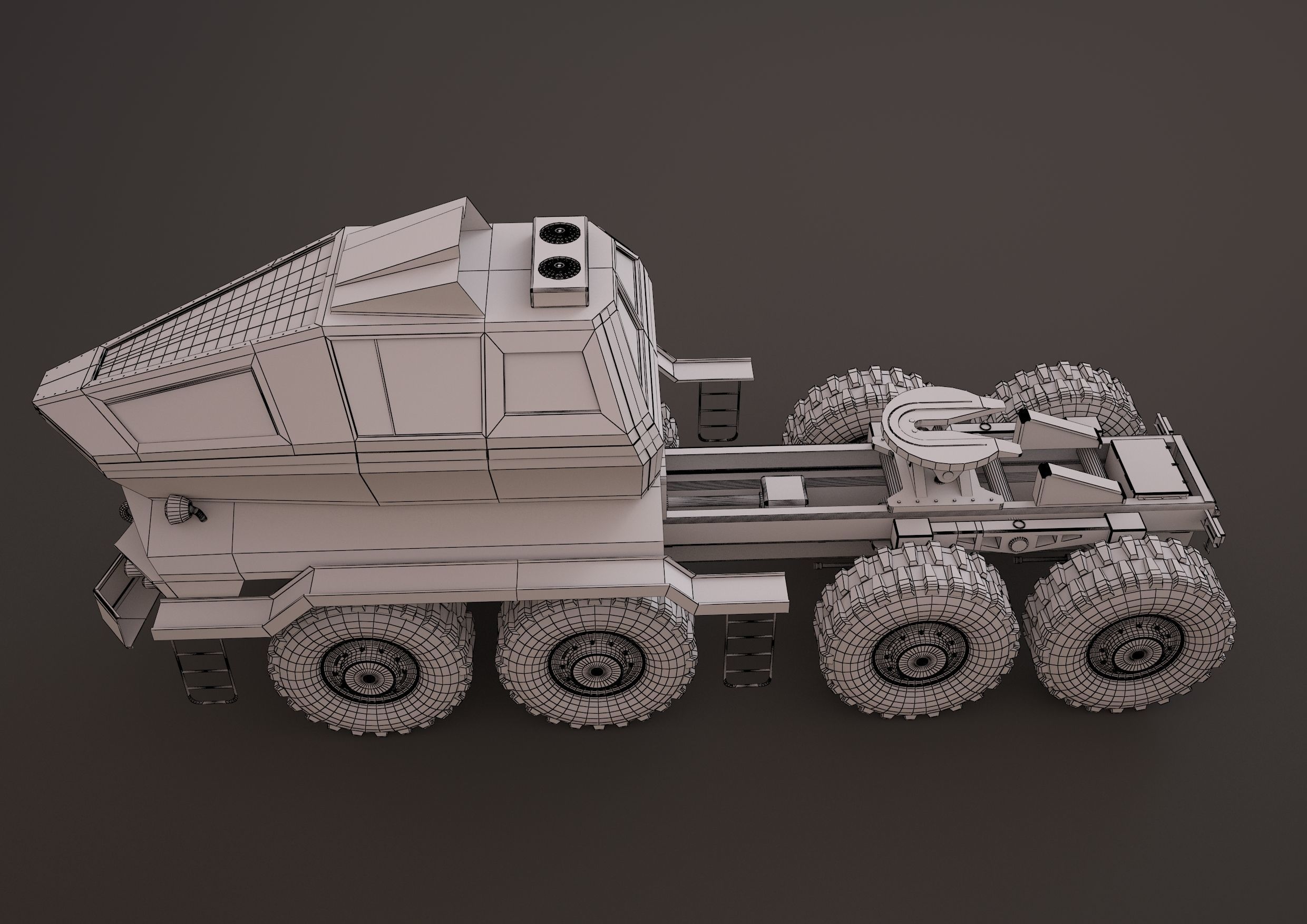 MAZ3 CONCEPT all-terrain vehicle tractor unit 3D model_2