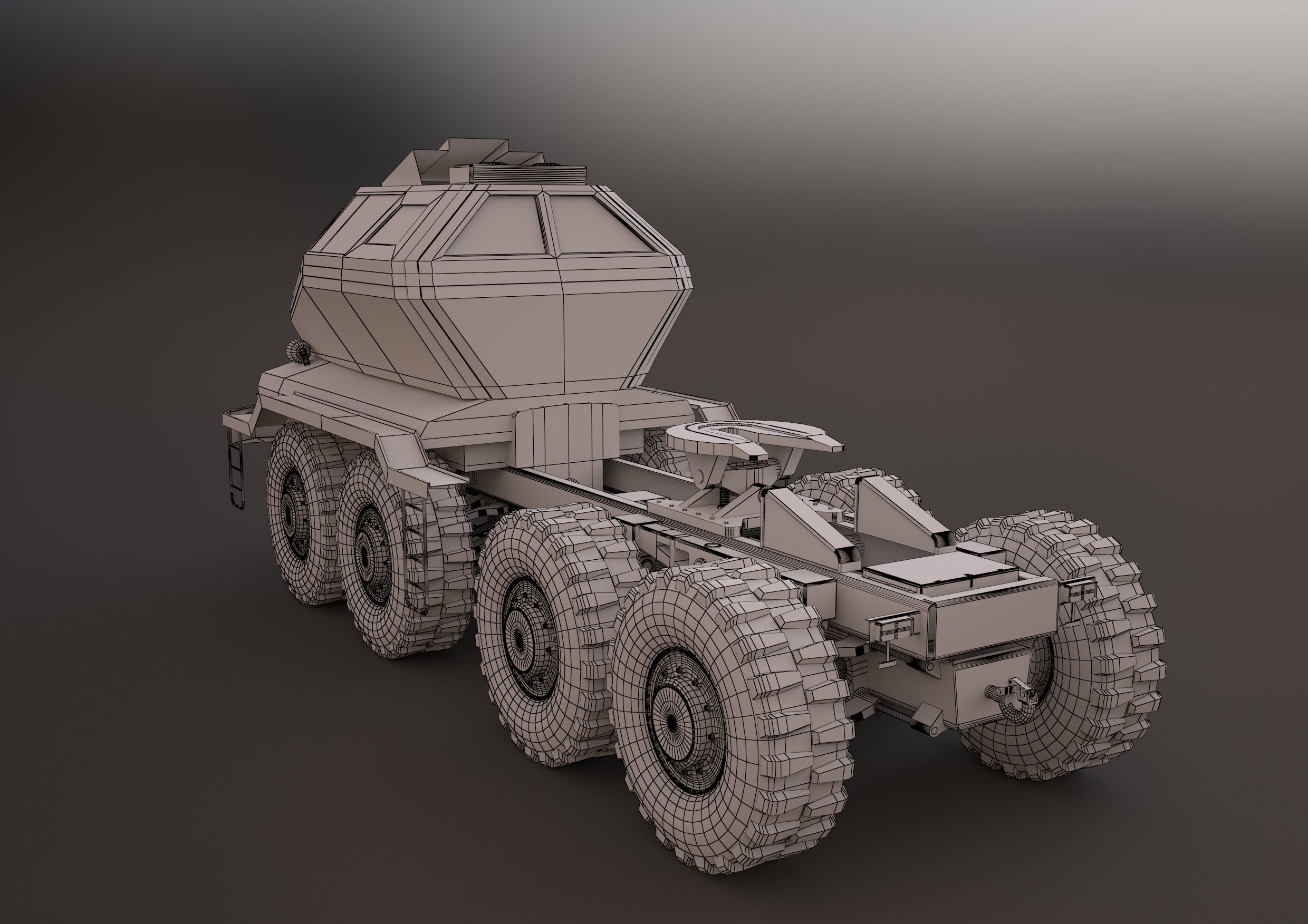MAZ3 CONCEPT all-terrain vehicle tractor unit 3D model_1