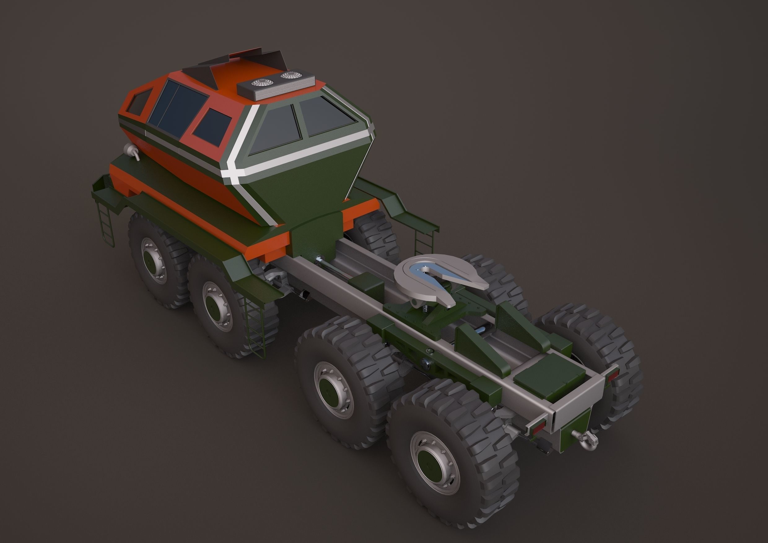 MAZ3 CONCEPT all-terrain vehicle tractor unit 3D model_6