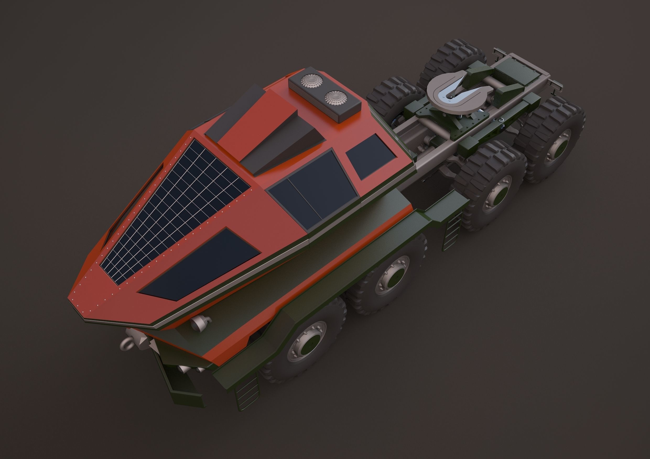 MAZ3 CONCEPT all-terrain vehicle tractor unit 3D model_7