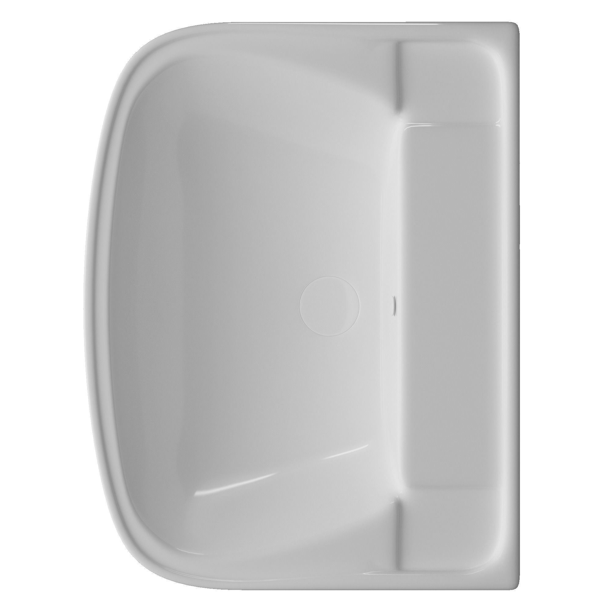 Pedestal Rectangle Wash Basin 3D model Modeled in 3ds max 3D model_2