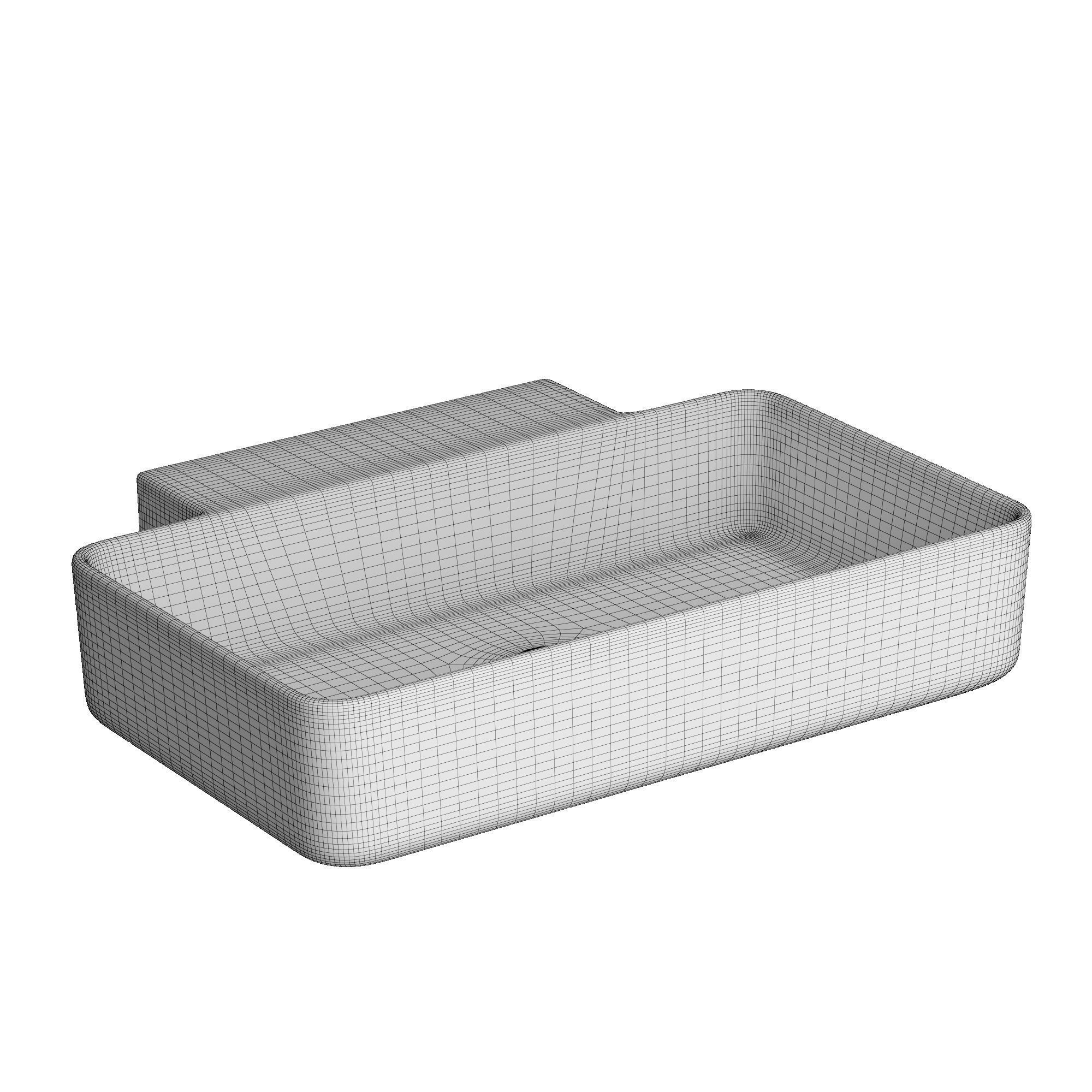 Wall Hung Wash Basin 3D model Modeled in 3ds max 3D model_6