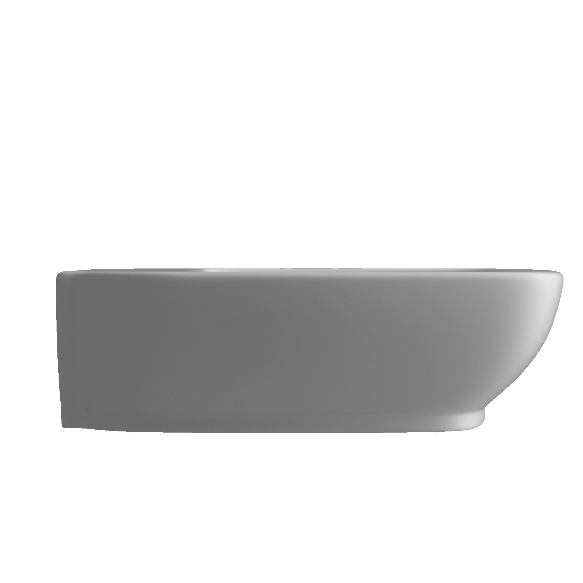 Wall Hung Rounded Rectangle Wash Basin Modeled in 3ds max 3D model_1