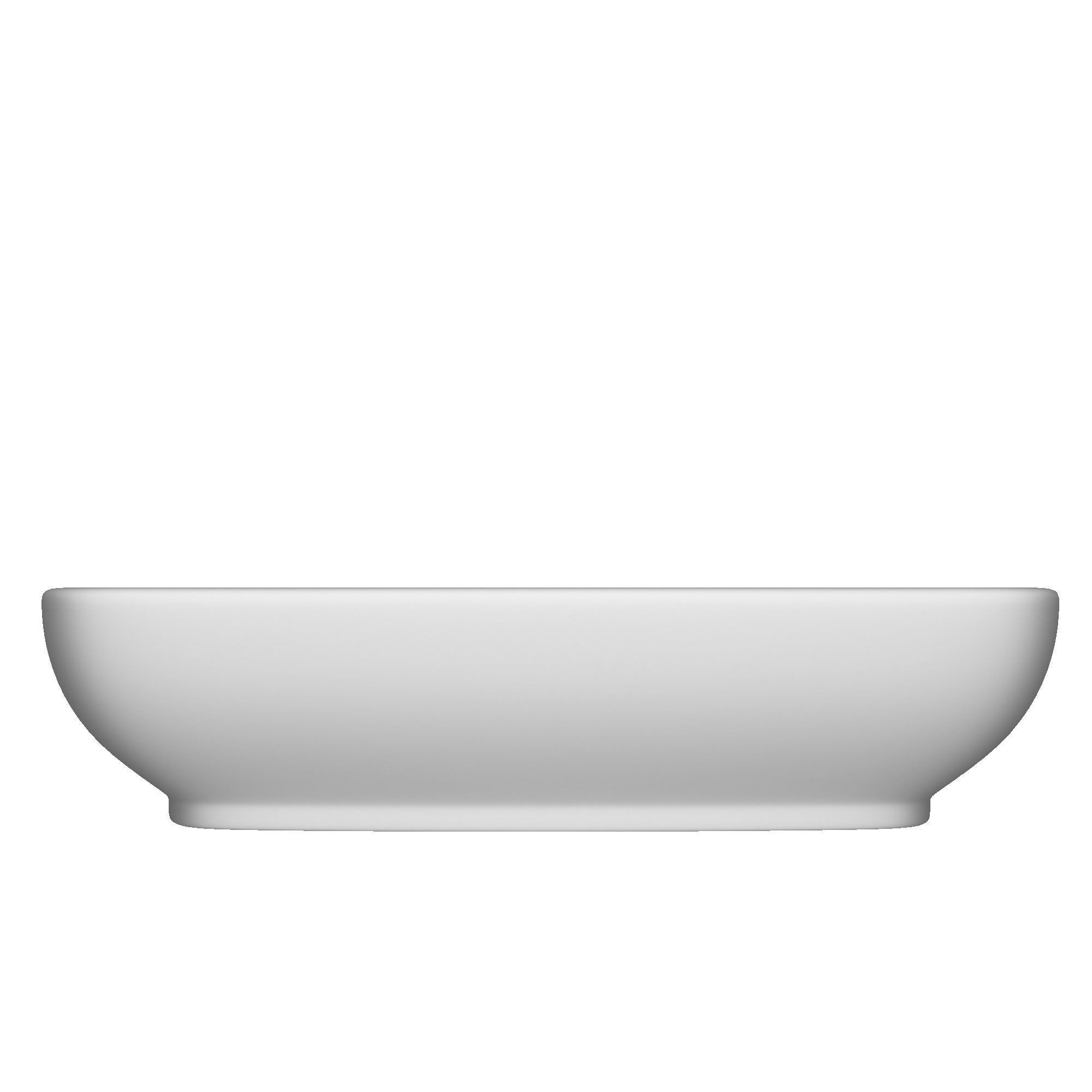 Wall Hung Rounded Rectangle Wash Basin Modeled in 3ds max 3D model_5