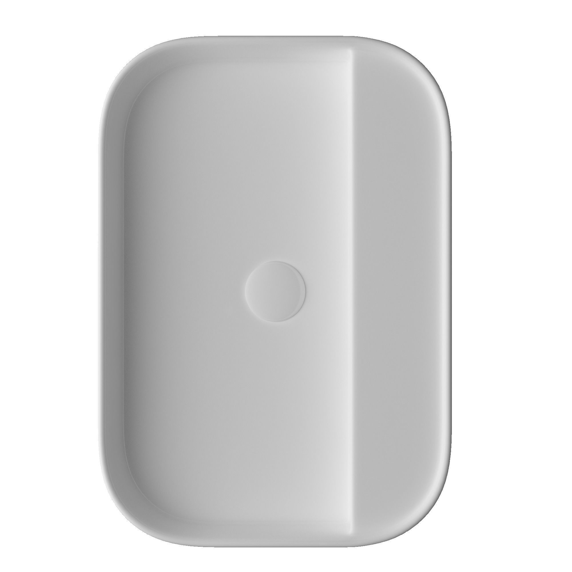 Wall Hung Rounded Rectangle Wash Basin Modeled in 3ds max 3D model_2