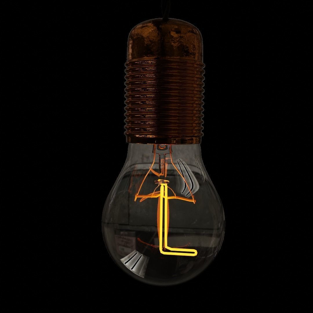Stylized Europe lamp model Free 3D model_1