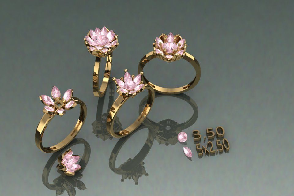 lotus jawelry model  3D model_1