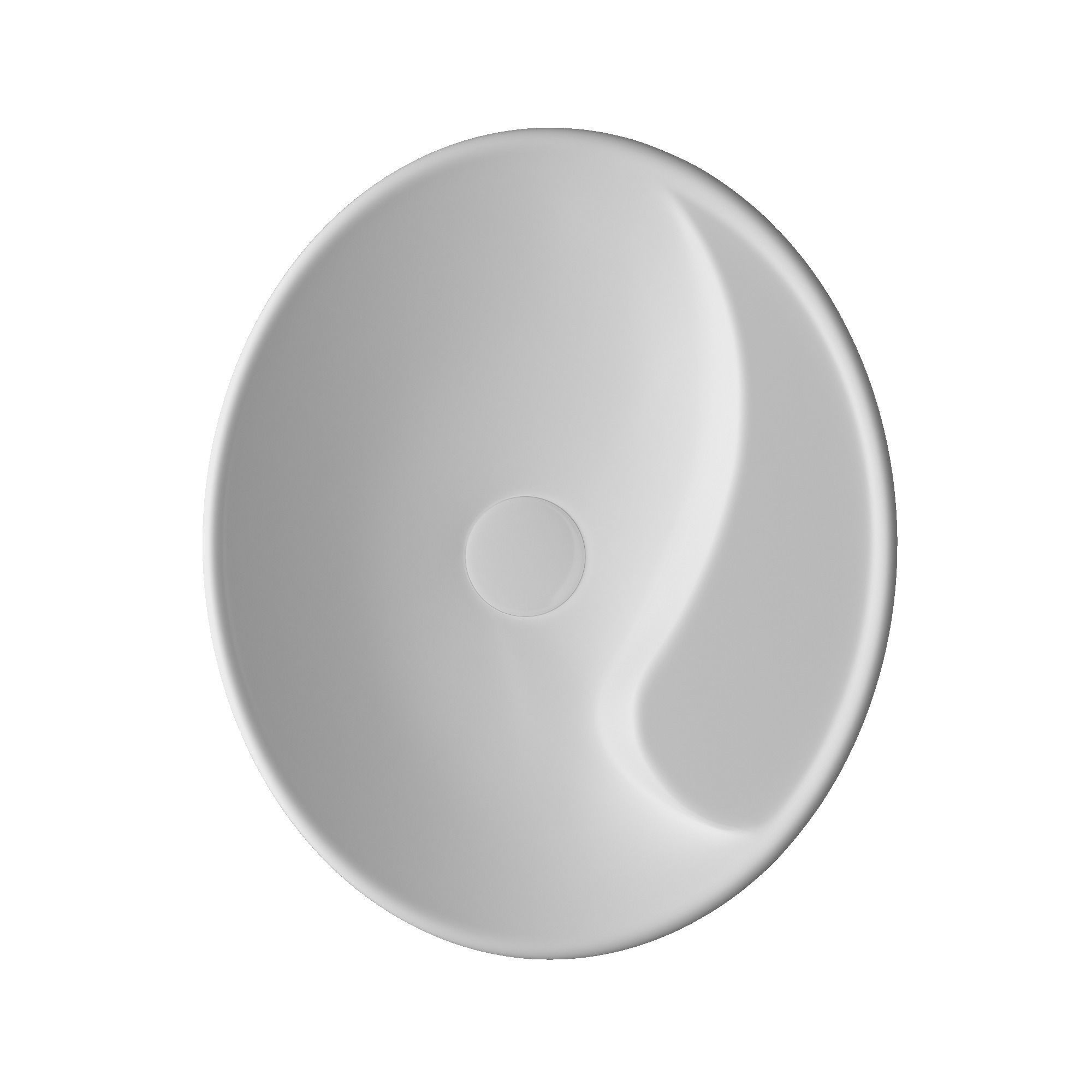 Wall Hung Ellipse Wash Basin 3D model Modeled in 3ds max 3D model_2
