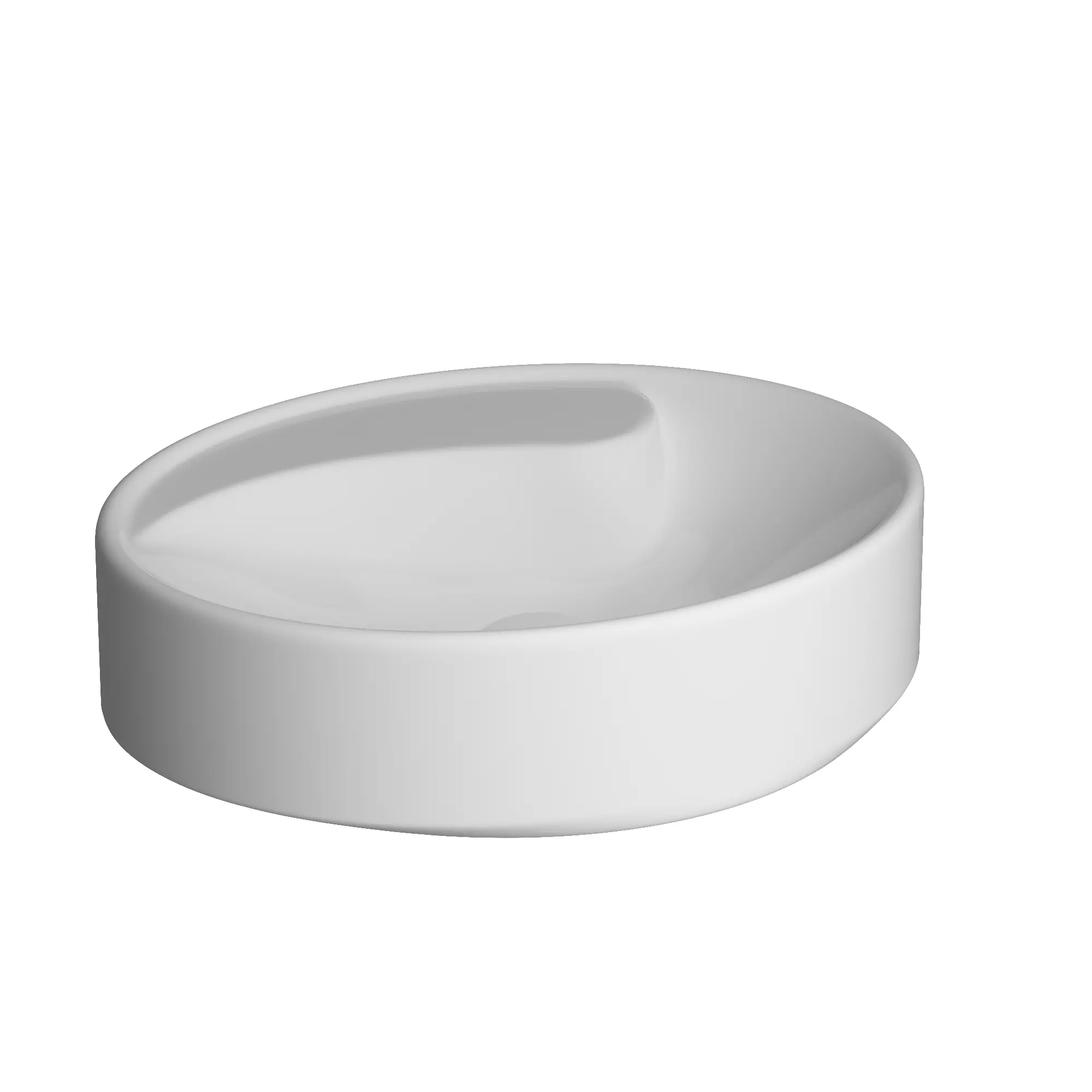 Wall Hung Ellipse Wash Basin 3D model Modeled in 3ds max 3D model_0