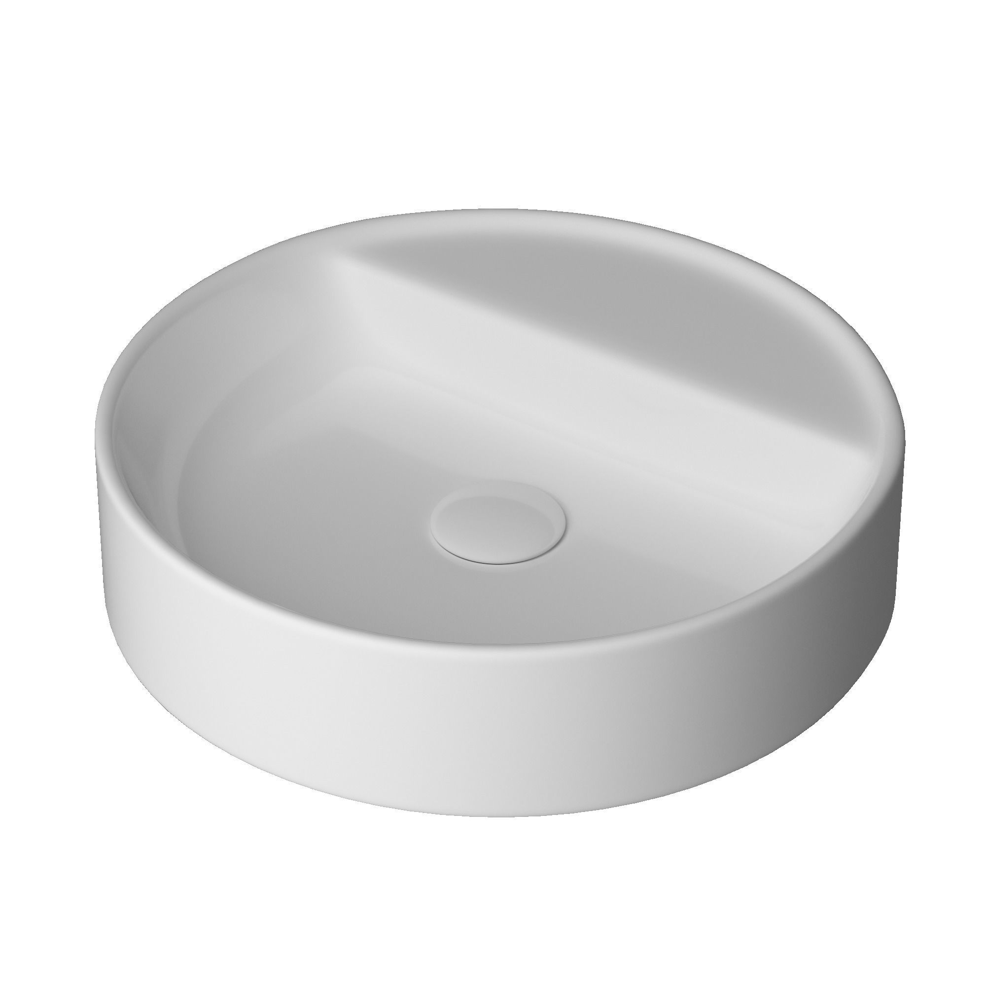 Wall Hung Round Shape Wash Basin 3D model Modeled in 3ds max 3D model_3