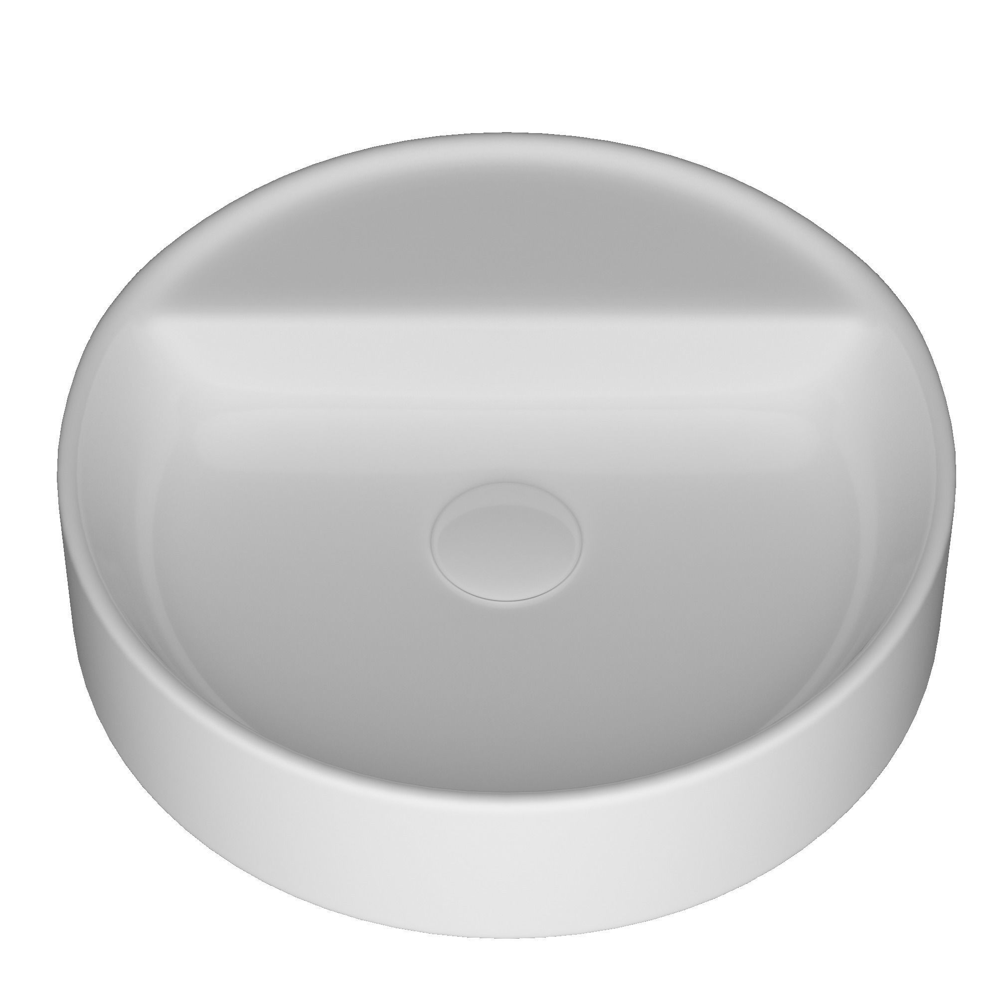 Wall Hung Round Shape Wash Basin 3D model Modeled in 3ds max 3D model_4