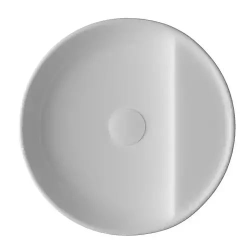 Wall Hung Round Shape Wash Basin 3D model Modeled in 3ds max