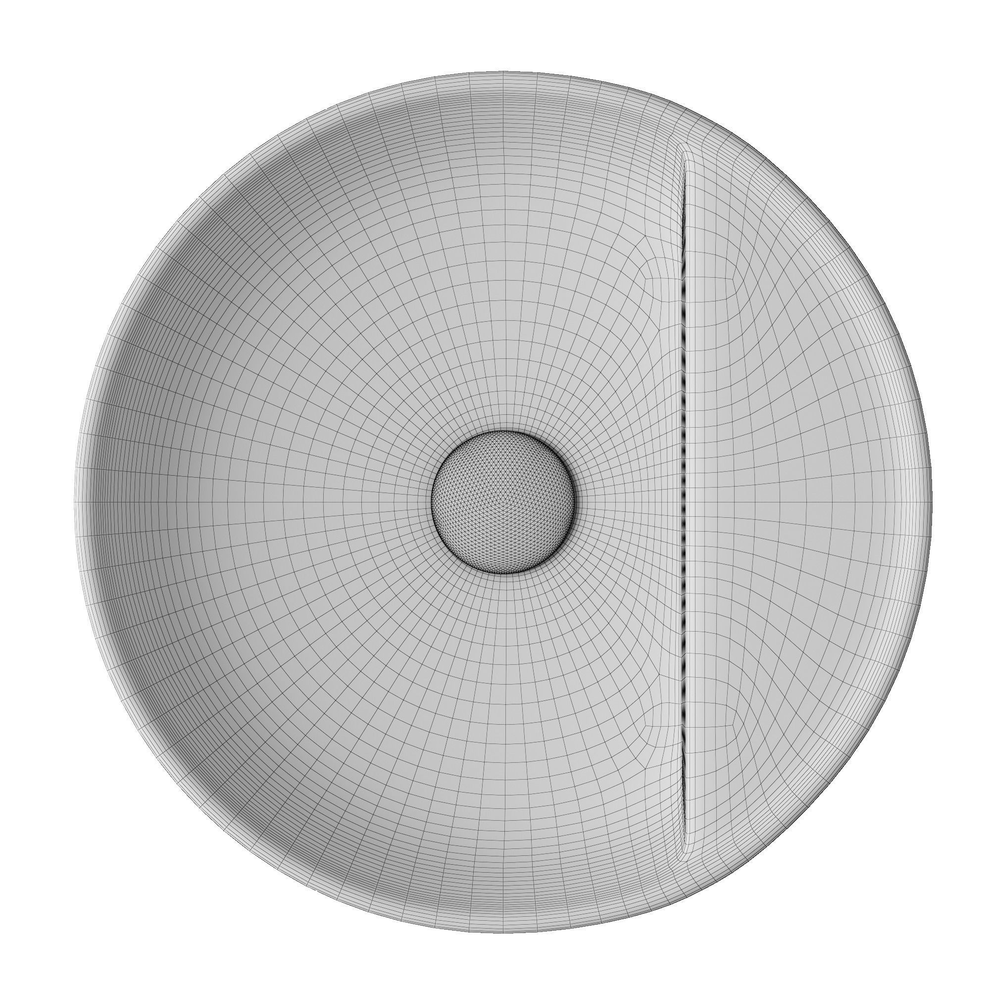 Wall Hung Round Shape Wash Basin 3D model Modeled in 3ds max 3D model_7