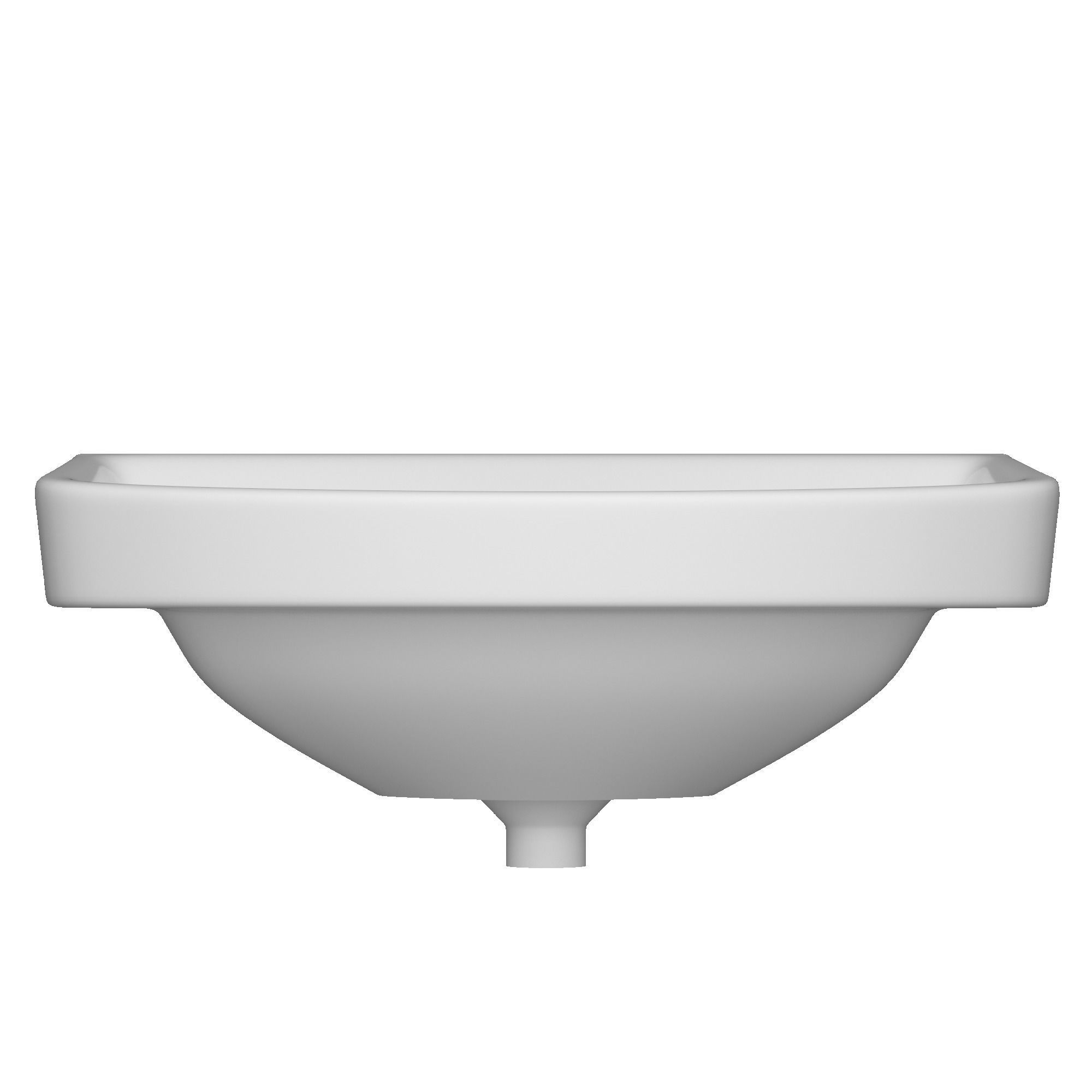 Wall Hung Rectangle Wash Basin 3D model Modeled in 3ds max 3D model_5