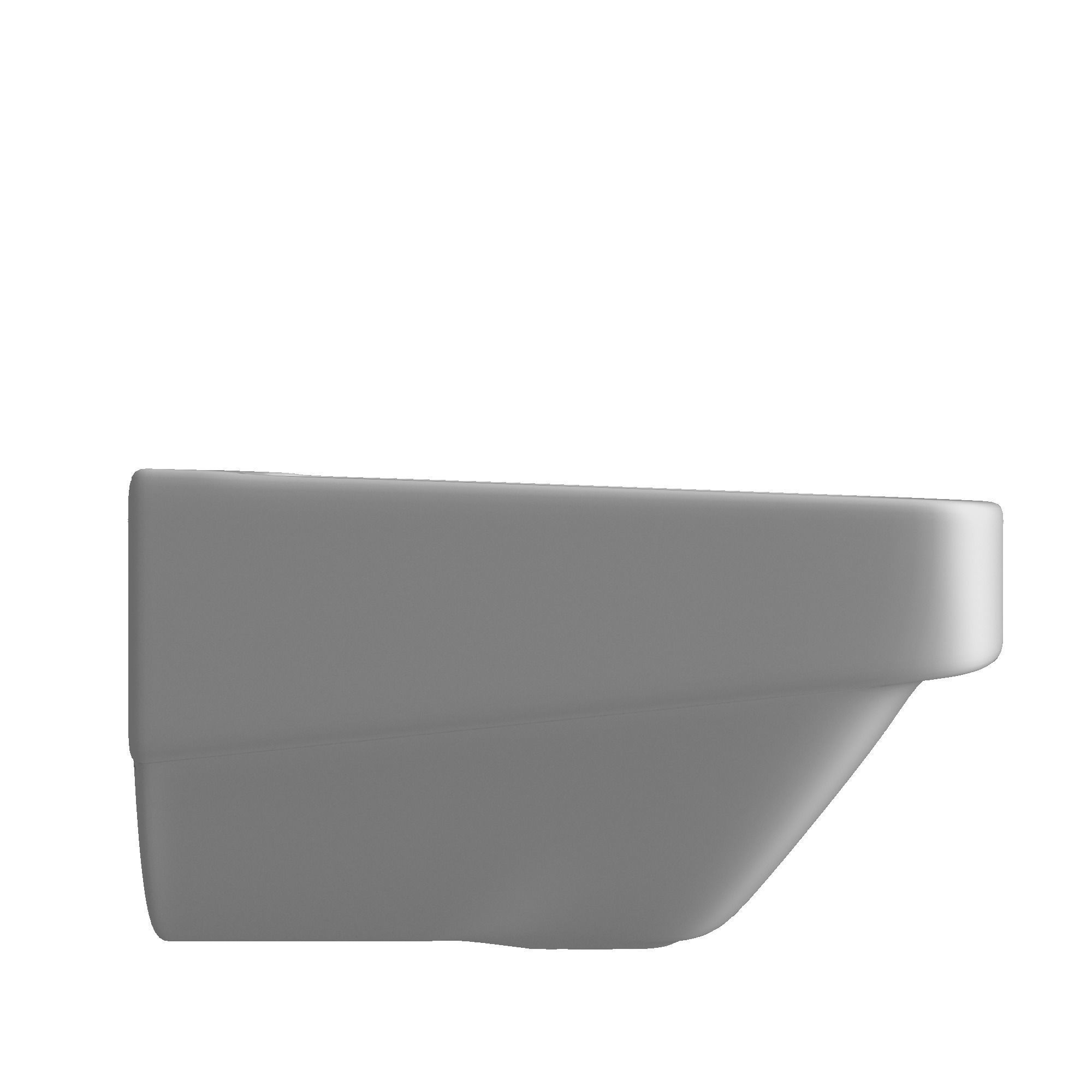 Wall Hung Rectangle Wash Basin 3D model Modeled in 3ds max 3D model_1
