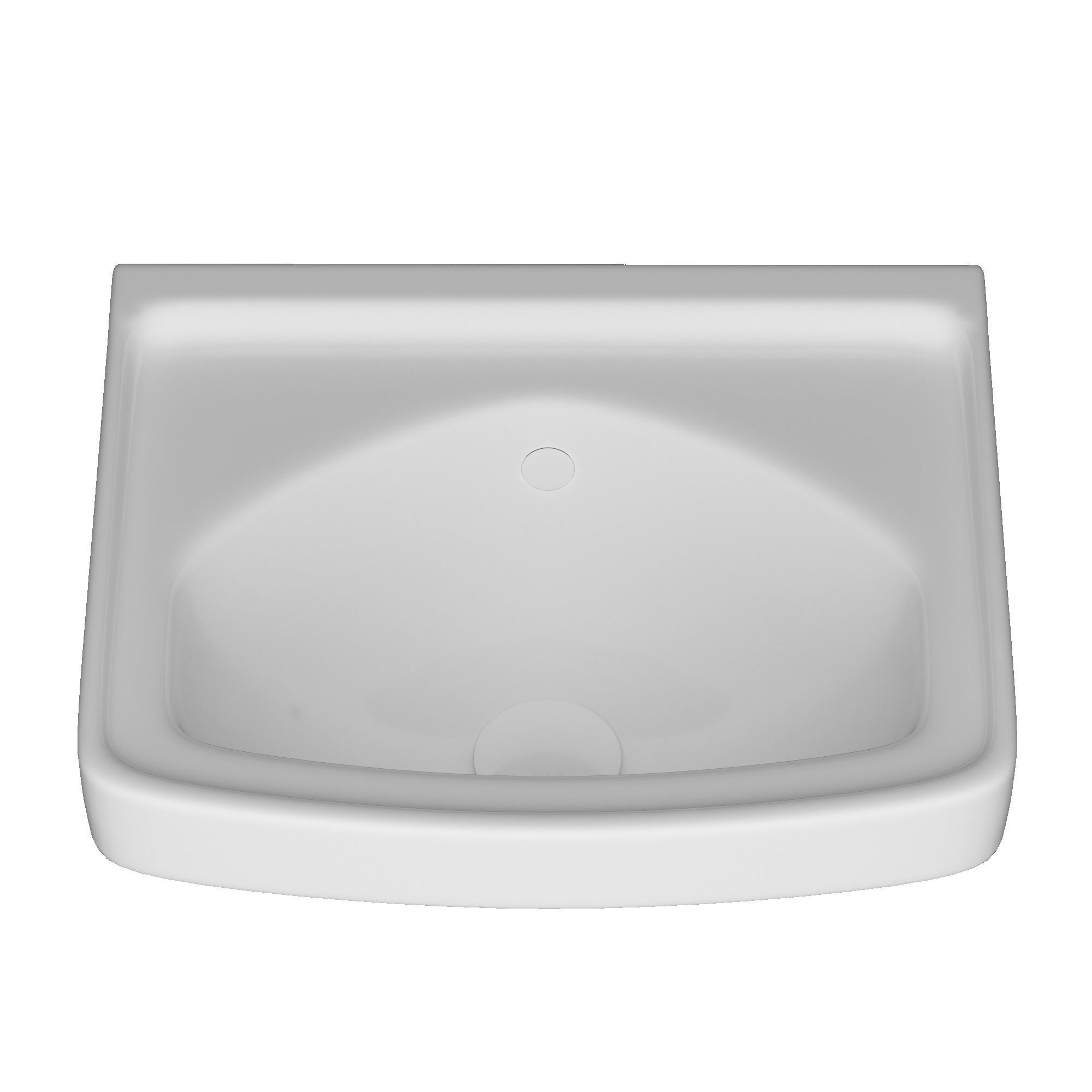 Wall Hung Rectangle Wash Basin 3D model Modeled in 3ds max 3D model_4