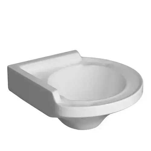Wall Hung Corner Wash Basin 3D model Modeled in 3ds max