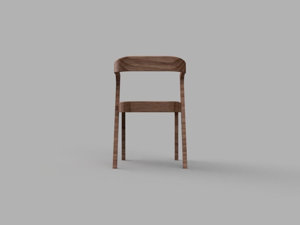 Chair 3D print model_3