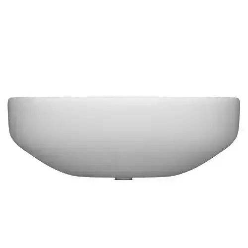 Wall Hung Half Round Wash Basin 3D model Modeled in 3ds max 