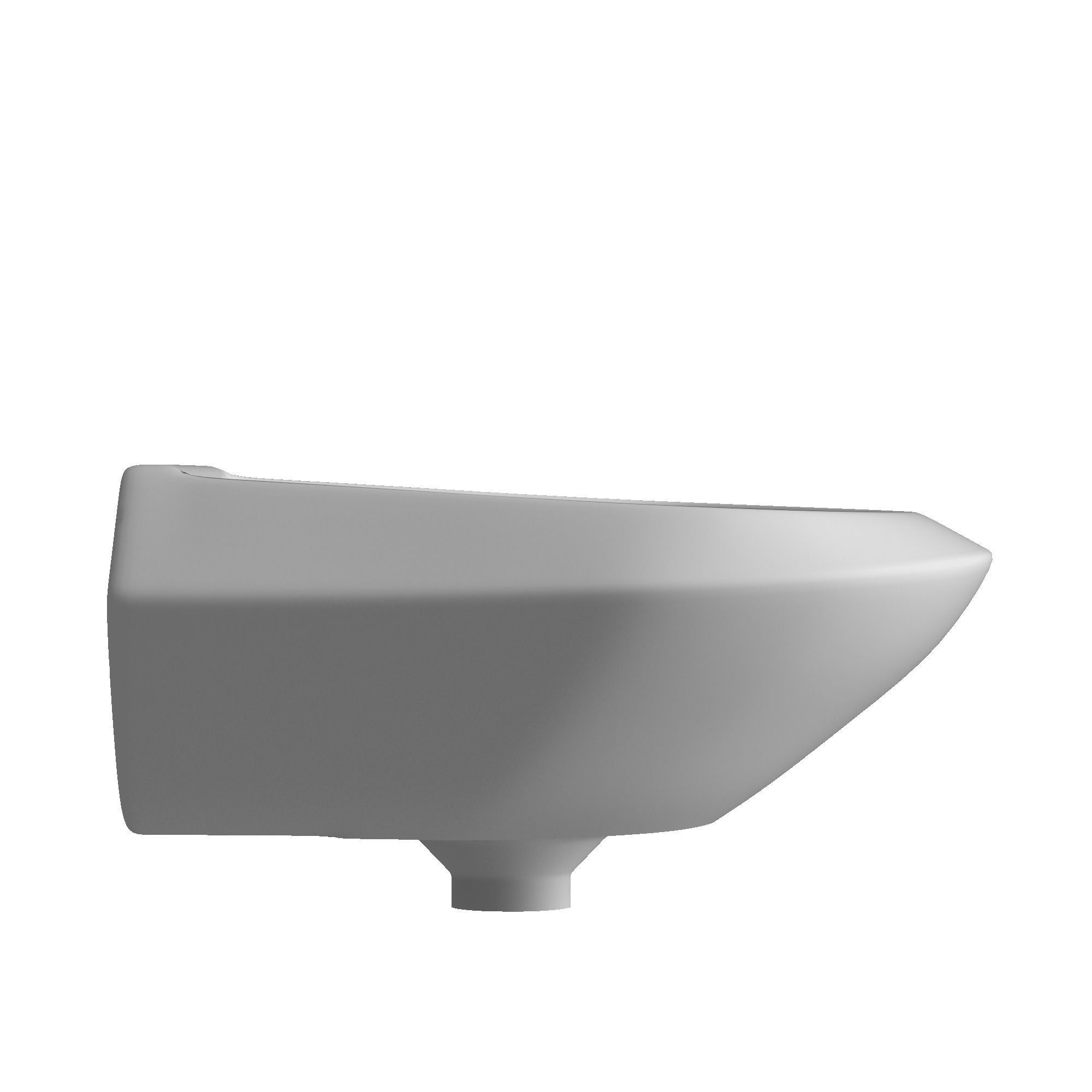 Wall Hung Half Round Wash Basin 3D model Modeled in 3ds max 3D model_1
