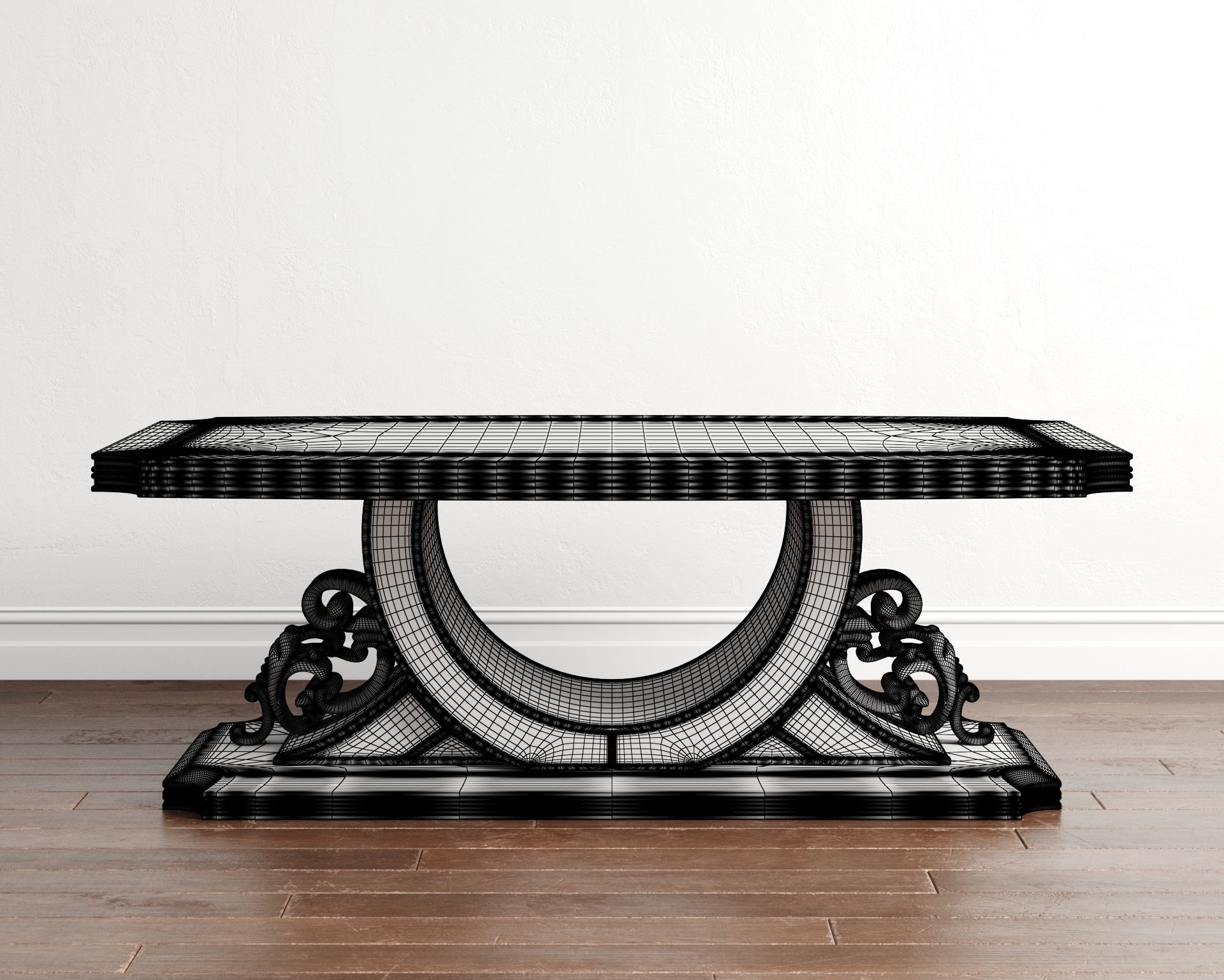 Calenas Art Deco Koltuk Takimi Coffee Table 3D model_8