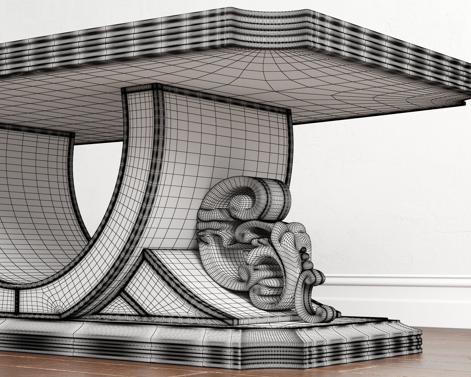 Calenas Art Deco Koltuk Takimi Coffee Table 3D model_13