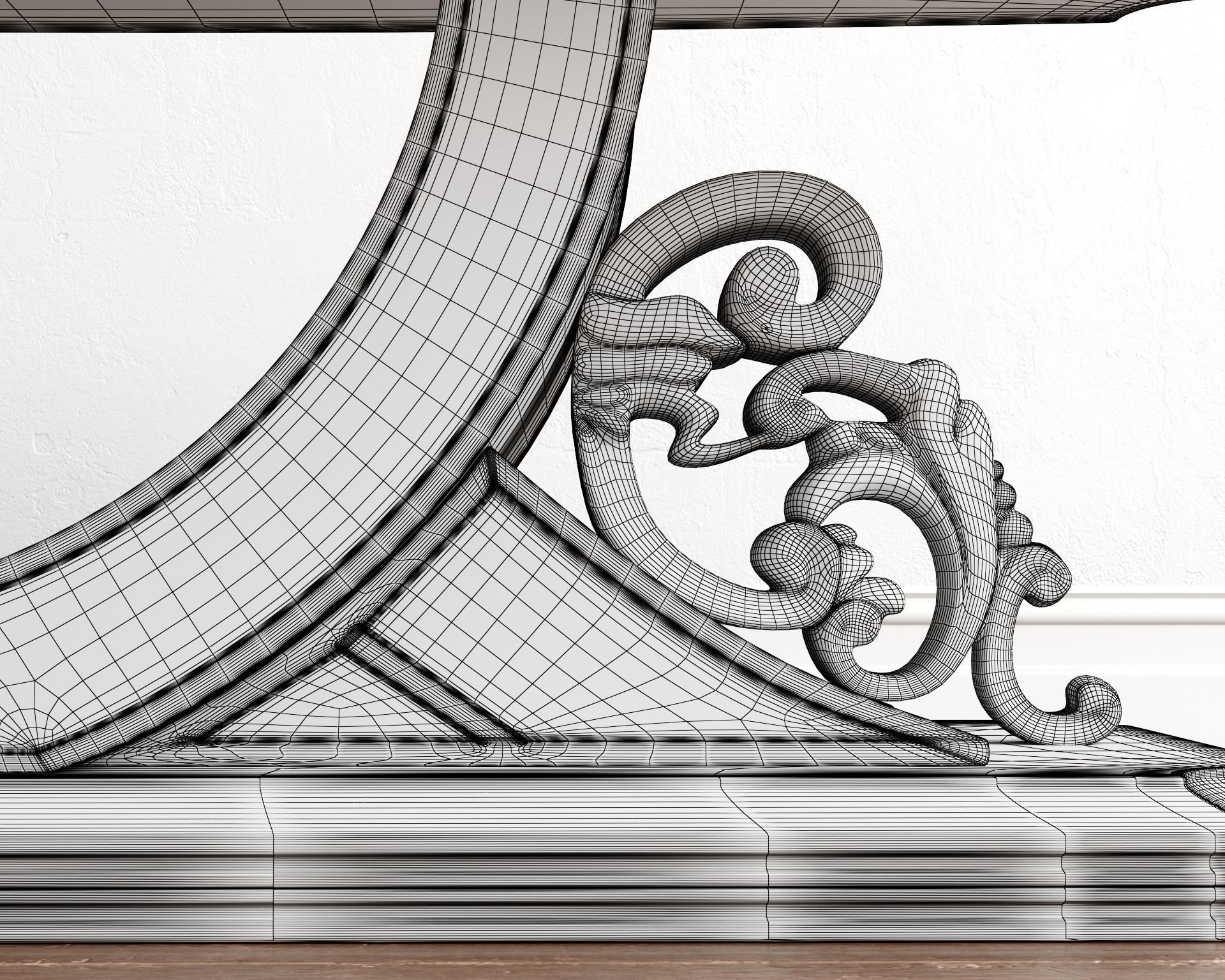 Calenas Art Deco Koltuk Takimi Coffee Table 3D model_4