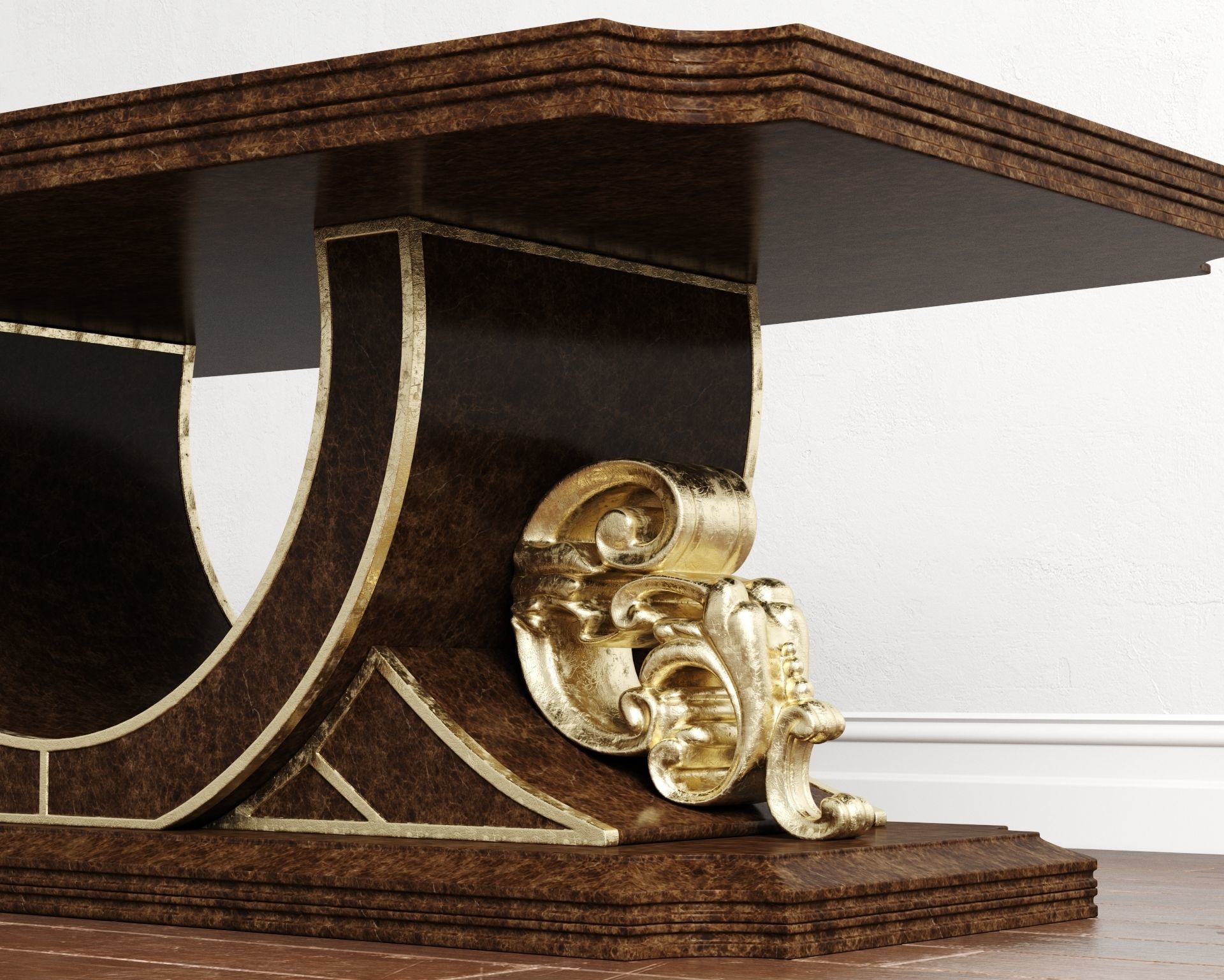 Calenas Art Deco Koltuk Takimi Coffee Table 3D model_6