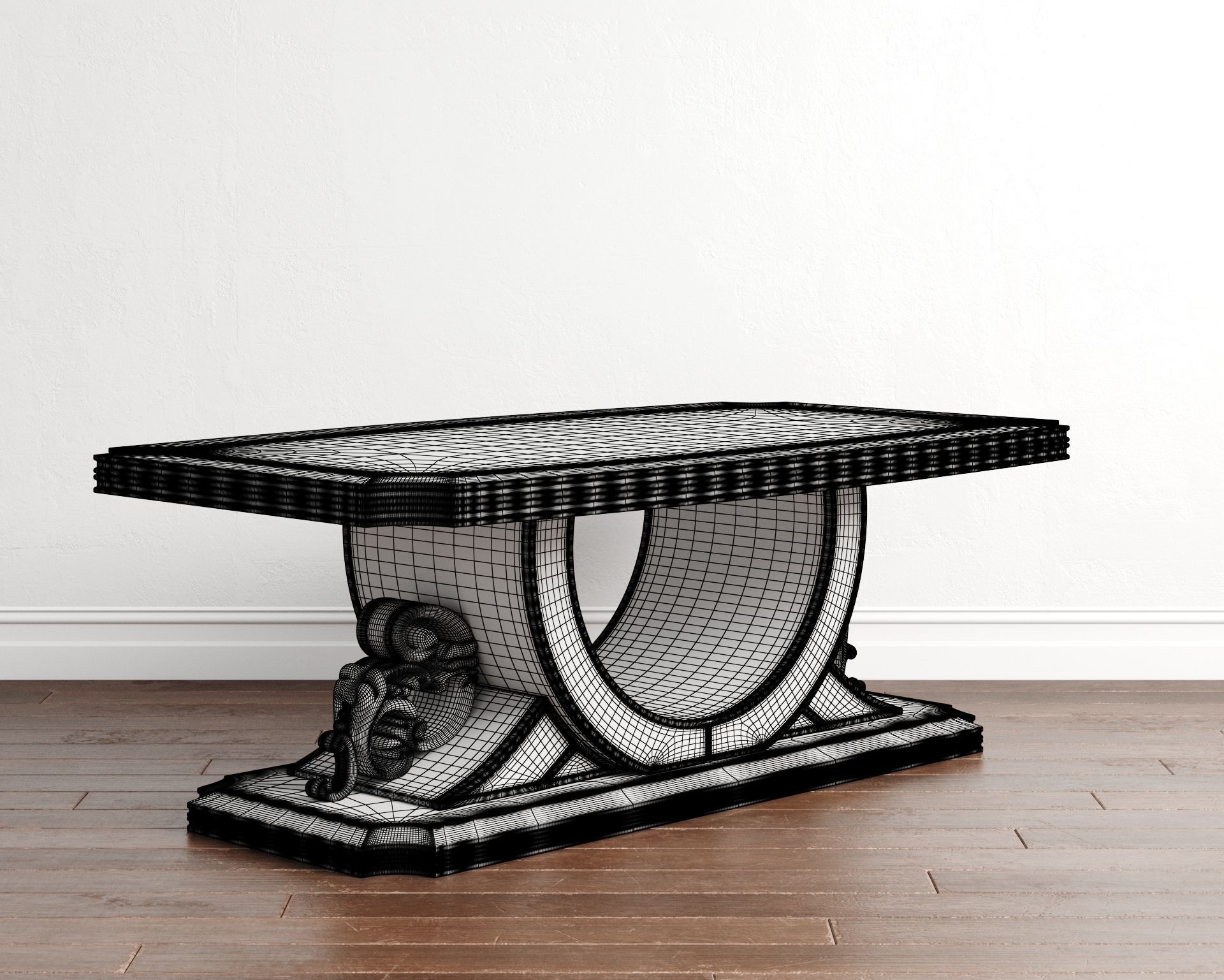 Calenas Art Deco Koltuk Takimi Coffee Table 3D model_9