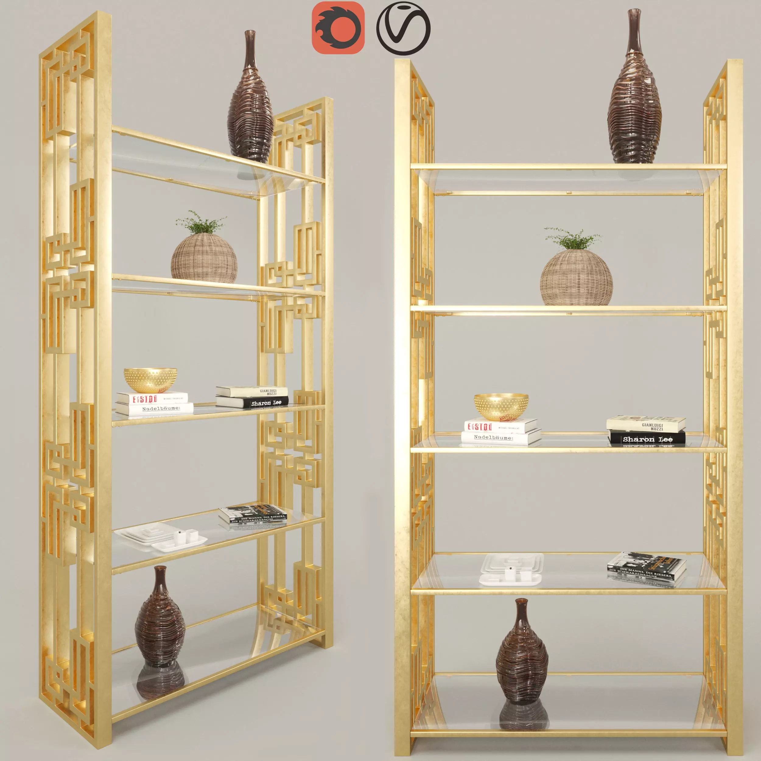 Shelving Boulevard Brend-KARE DESIGN 3D model_0