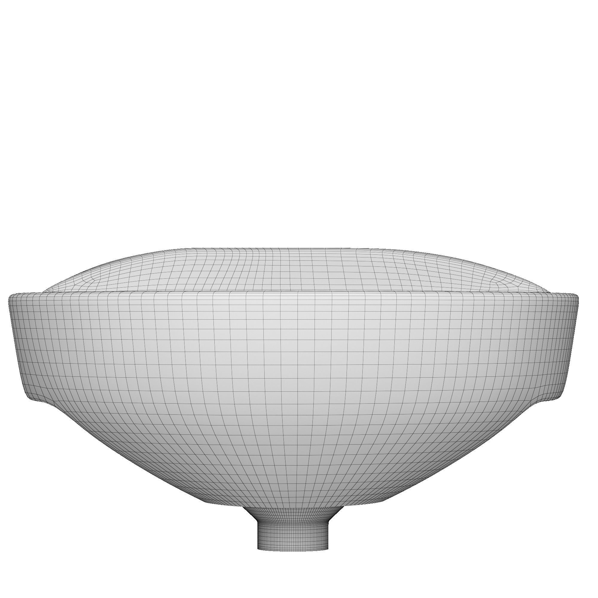 Wall Hung Half Round Wash Basin 3D model Modeled in 3ds max 3D model_10