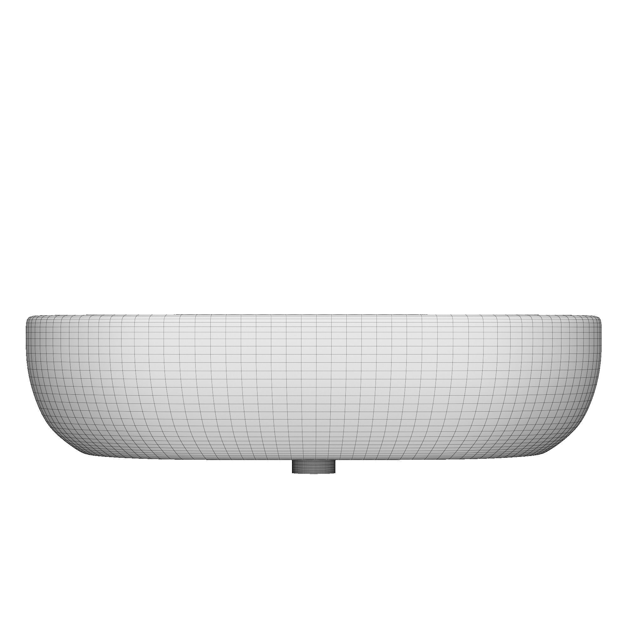 Wall Hung Rectangle Wash Basin 3D model Modeled in 3ds max 3D model_10