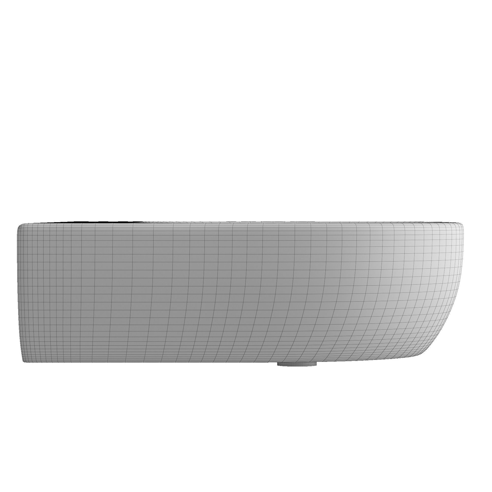 Wall Hung Rectangle Wash Basin 3D model Modeled in 3ds max 3D model_7