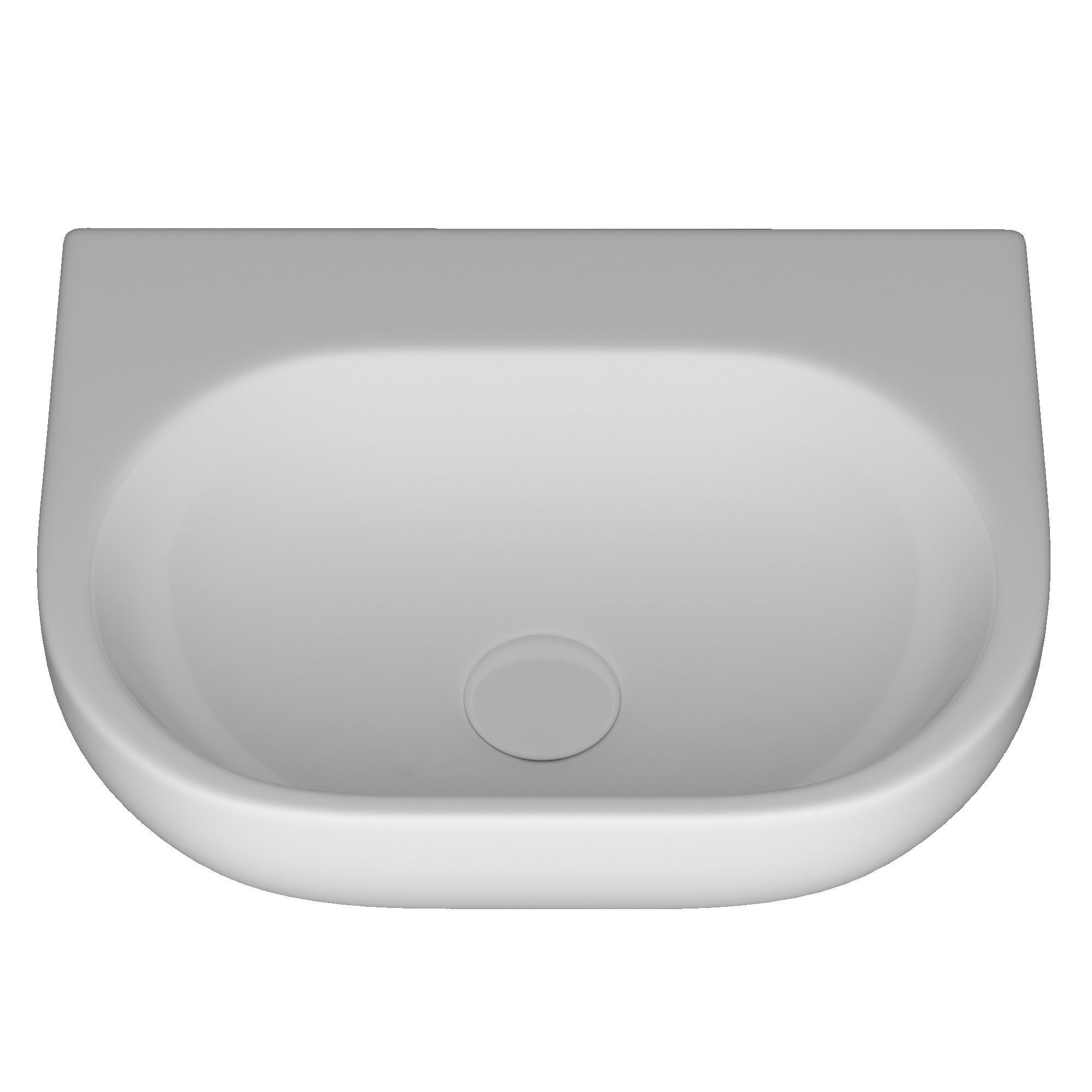 Wall Hung Rectangle Wash Basin 3D model Modeled in 3ds max 3D model_4