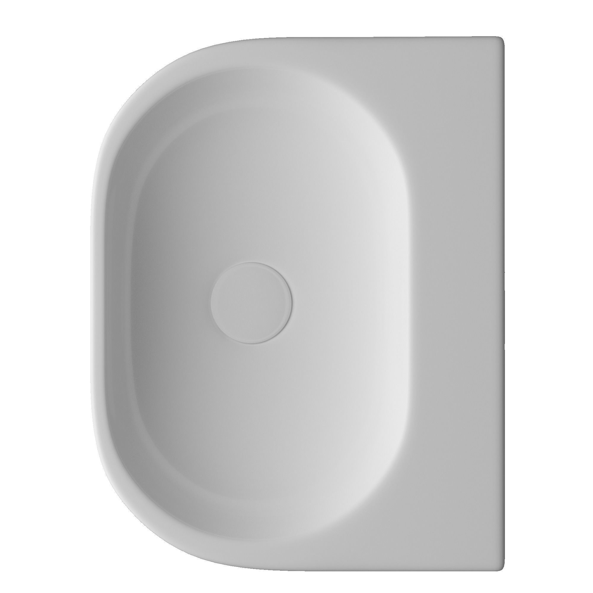 Wall Hung Rectangle Wash Basin 3D model Modeled in 3ds max 3D model_2