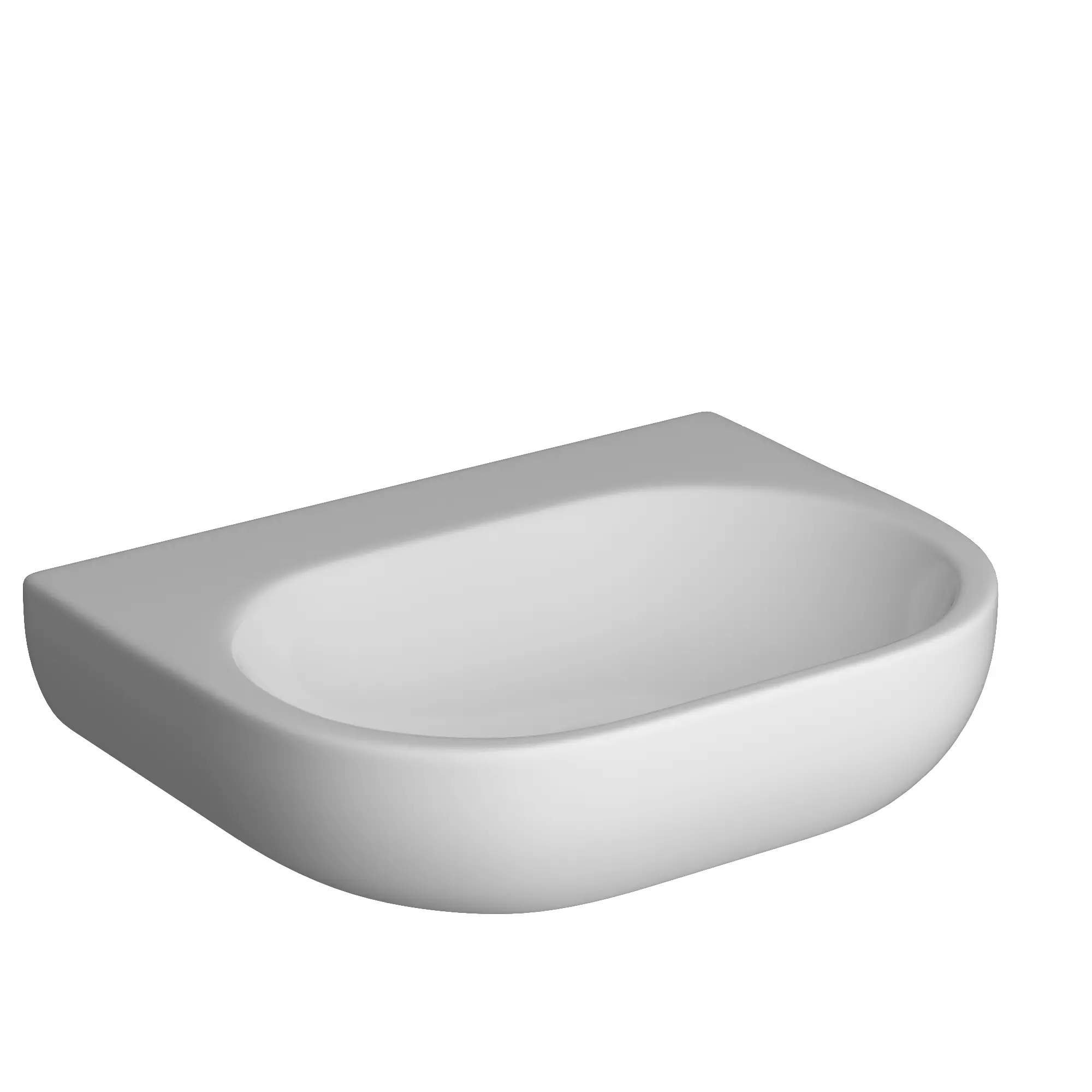 Wall Hung Rectangle Wash Basin 3D model Modeled in 3ds max 3D model_0