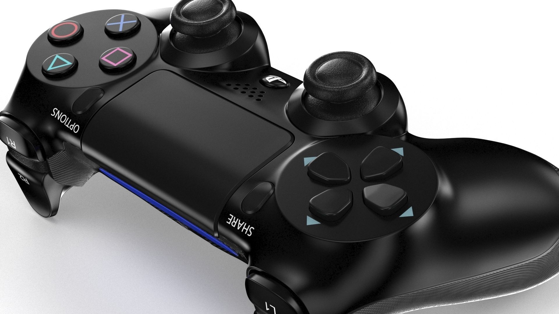 Playstation Dualshock 4 - Element 3d 3D model_7