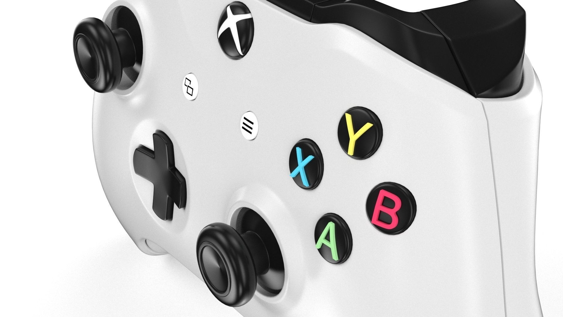 Xbox One X Controller 3D model_12