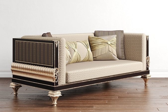 Calenas Art Deco Koltuk Takimi Sofa 3D model
