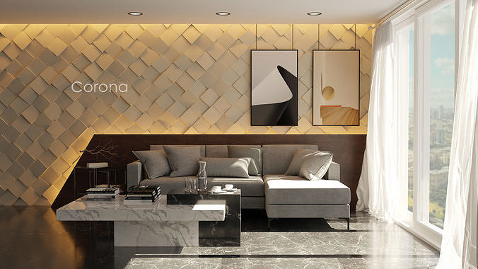 LIVING ROOM Free 3D model