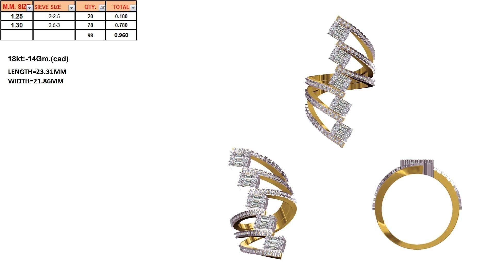 Women ring 3dm render detail 3D print model 3D print model_1