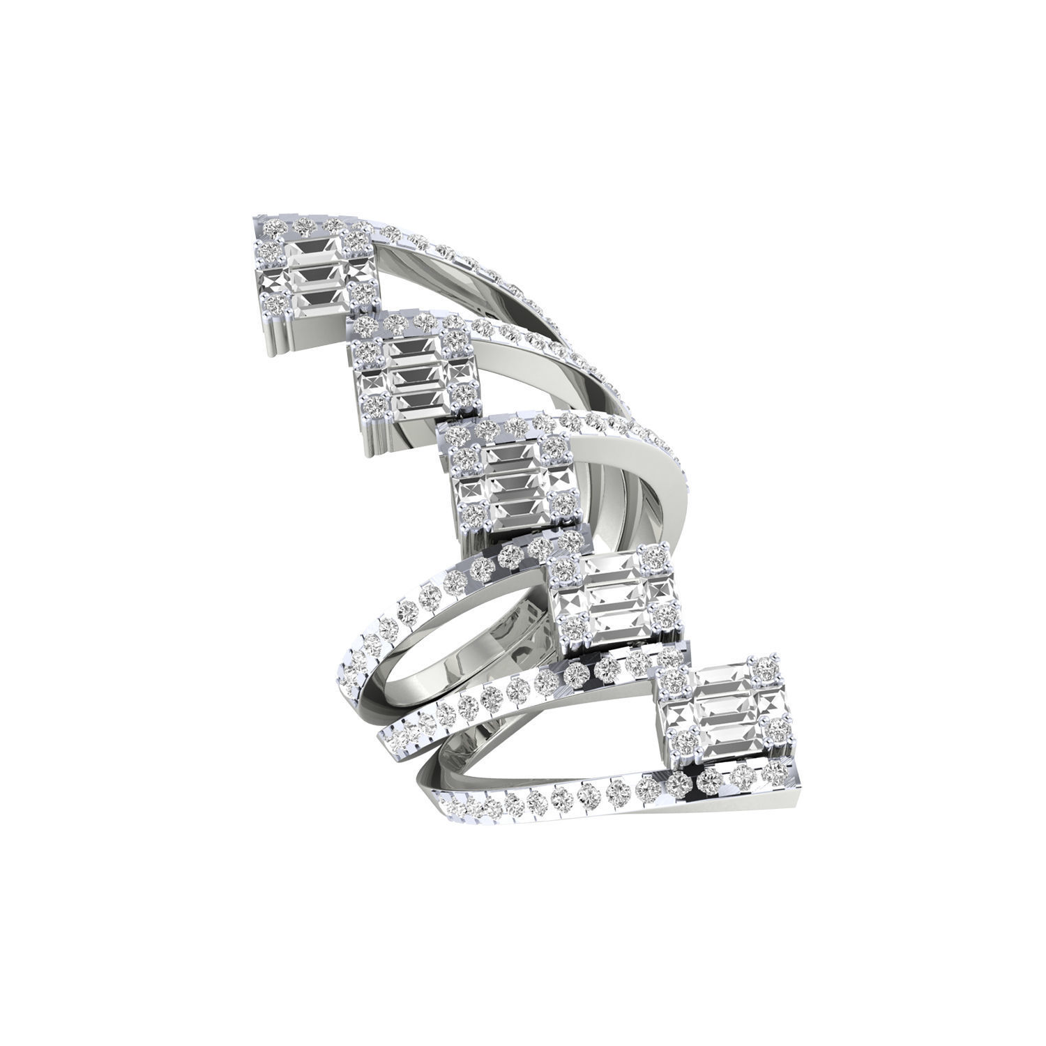 Women ring 3dm render detail 3D print model 3D print model_7