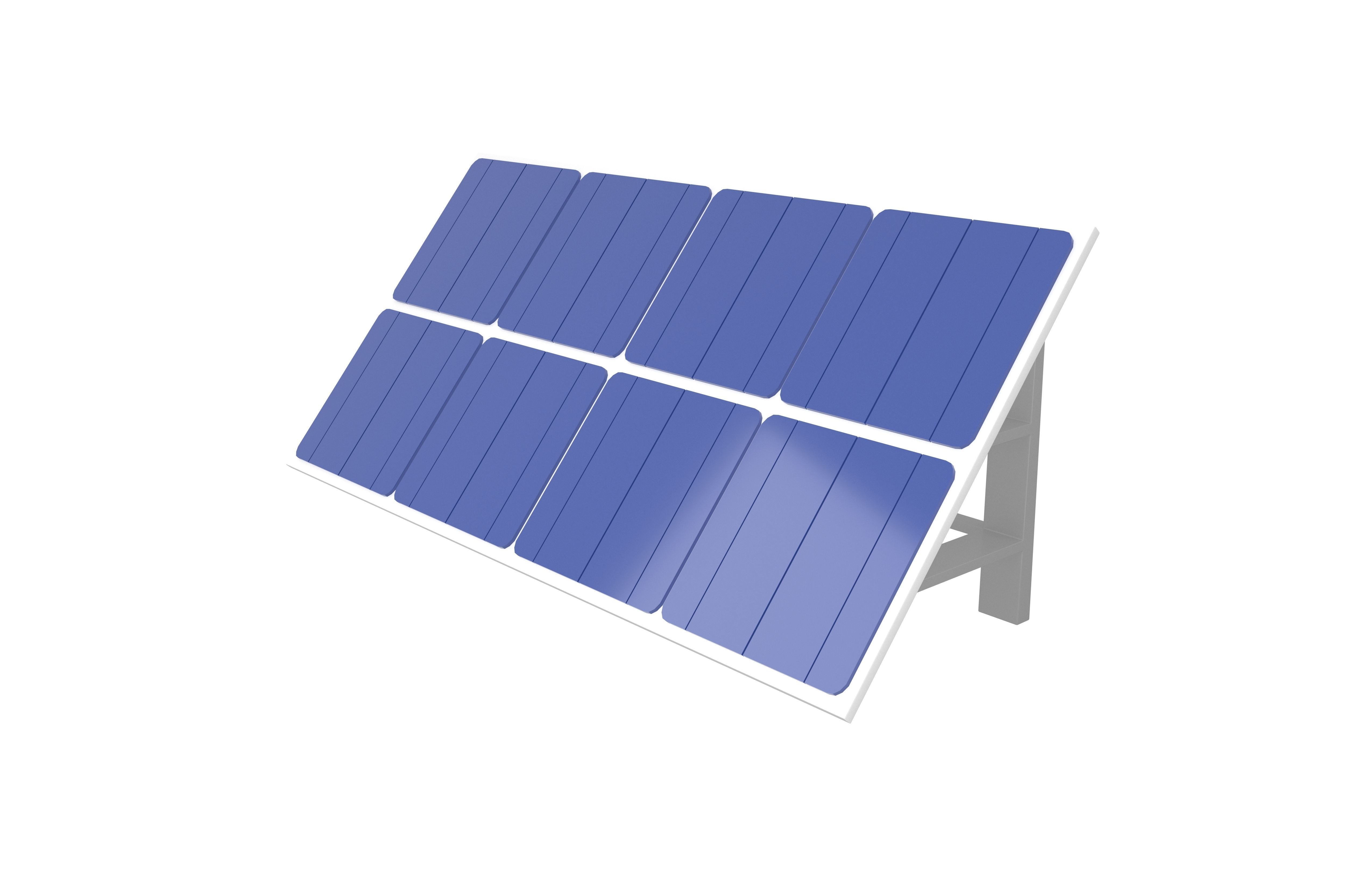 Solar Panel v1 001 Low-poly 3D model_7