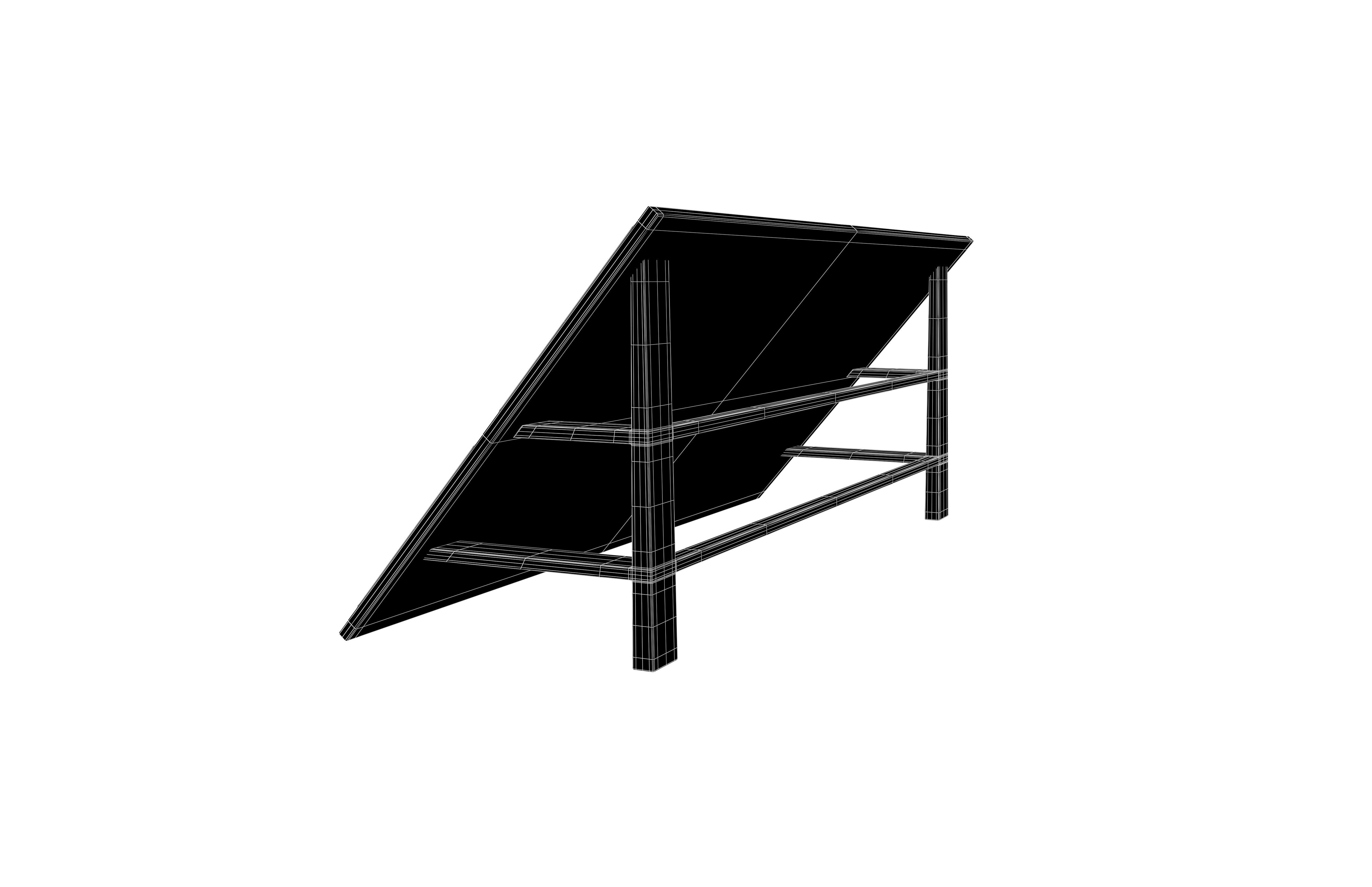 Solar Panel v1 001 Low-poly 3D model_3