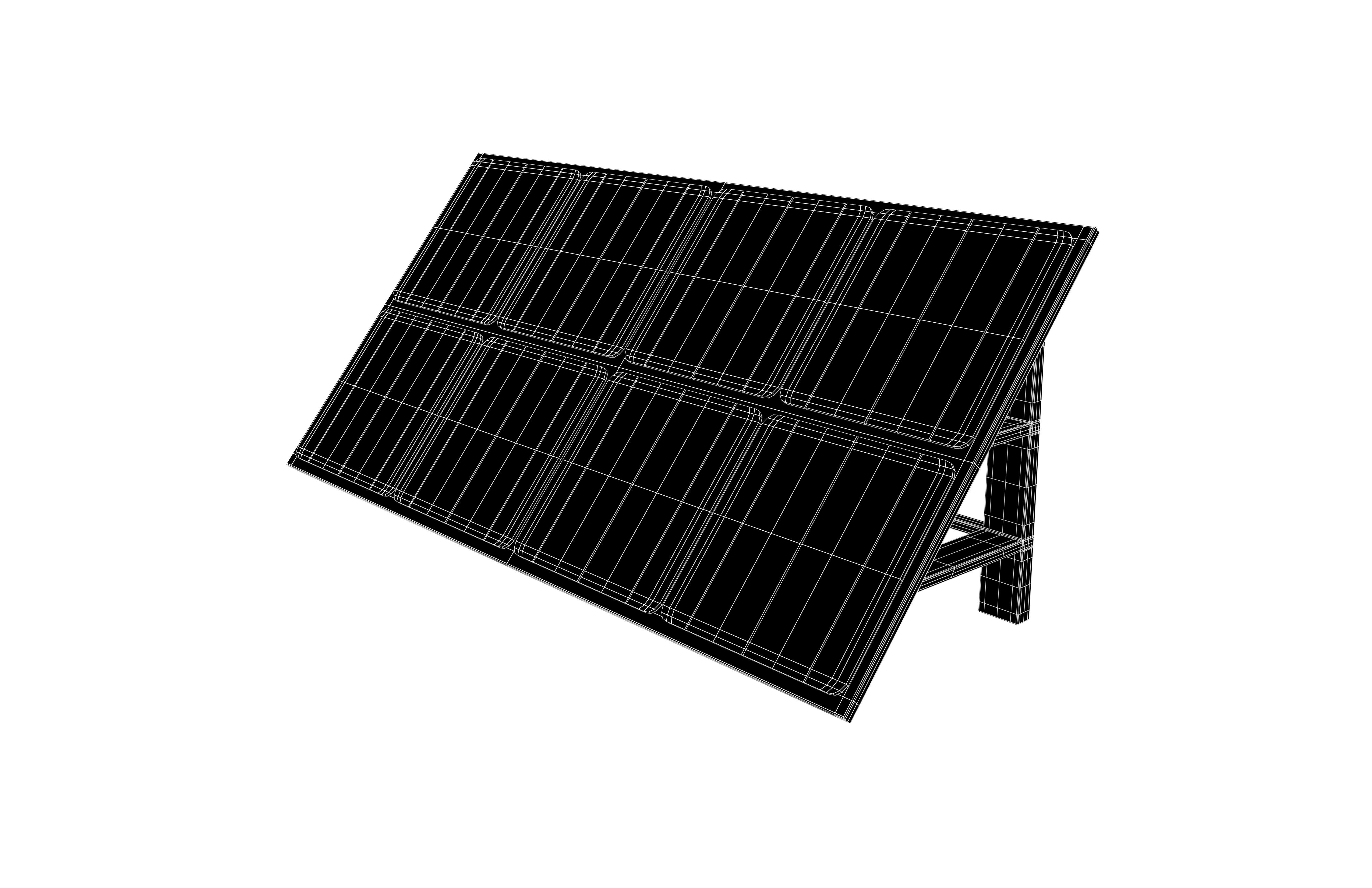 Solar Panel v1 001 Low-poly 3D model_9