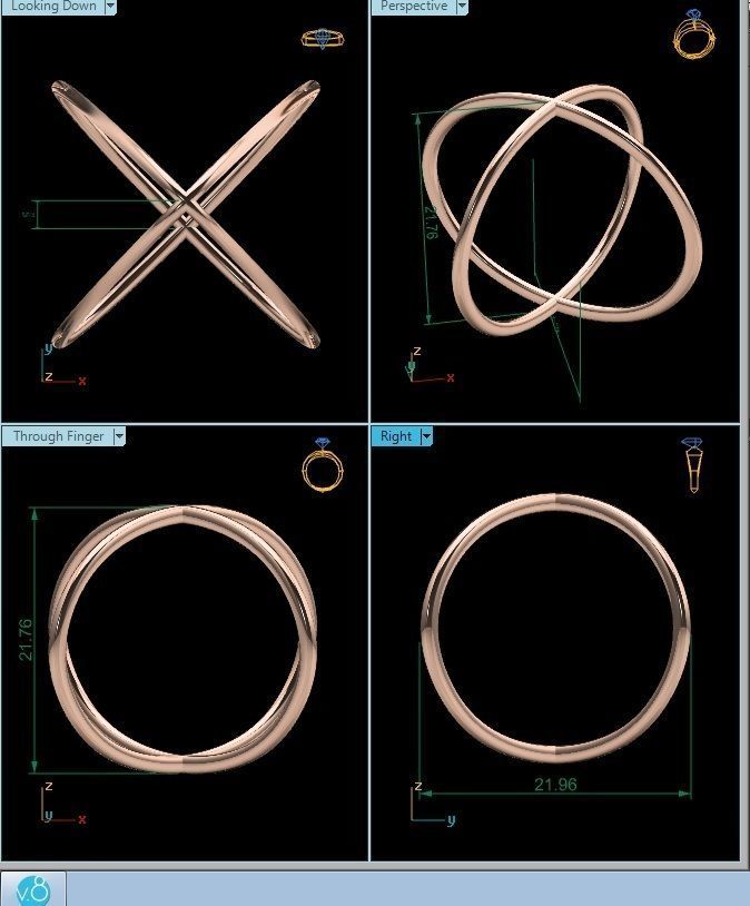 Women ring 3dm render detail 3D print model 3D print model_2
