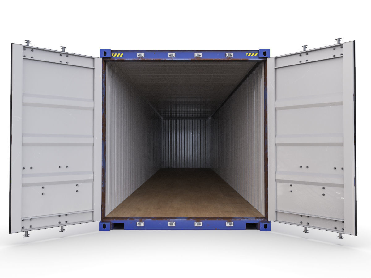 40 feet CMA-CGM standard shipping container 3D model_5